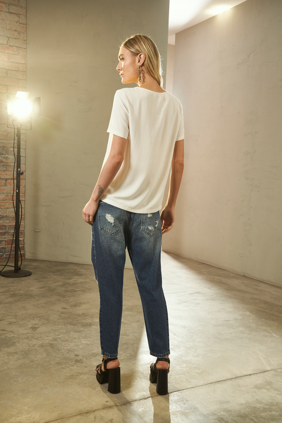 CALÇA JEANS THAILA 40 INDIGO