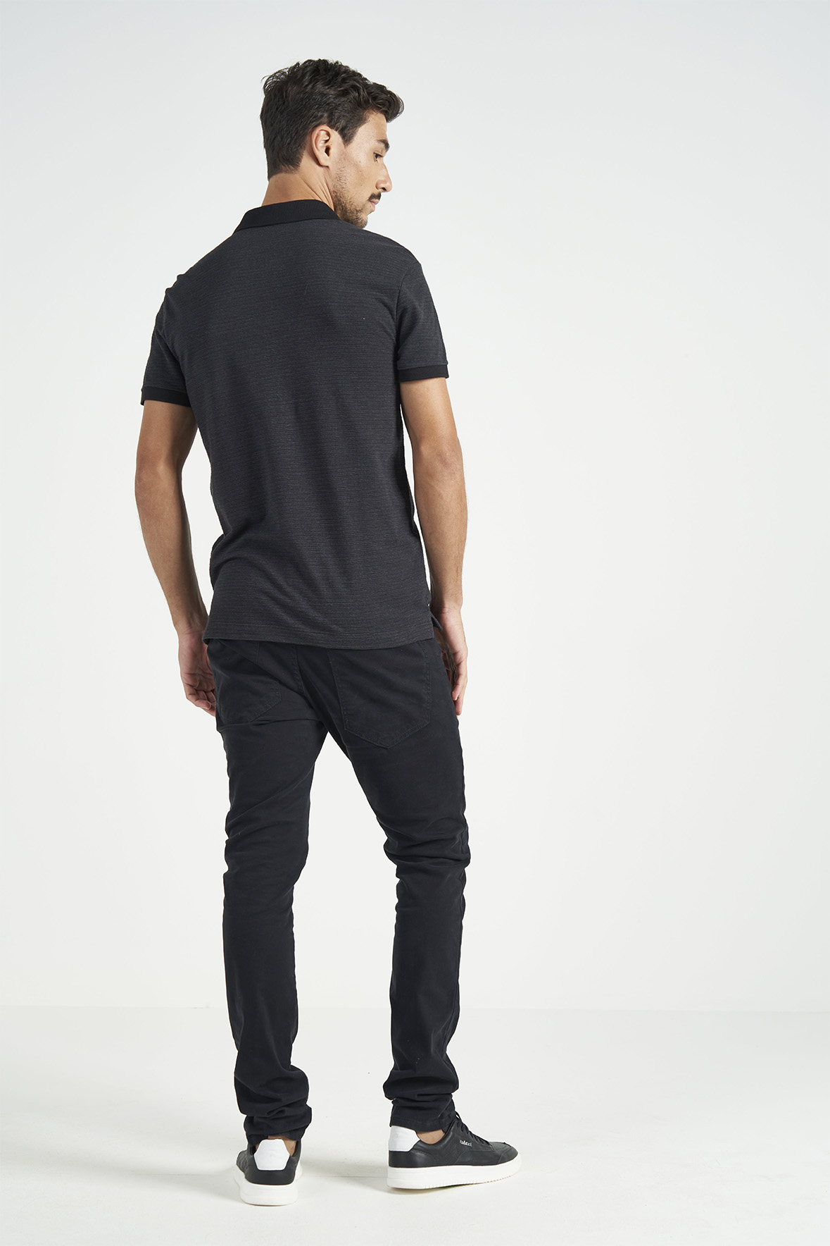 POLO JACQUARD P PRETO