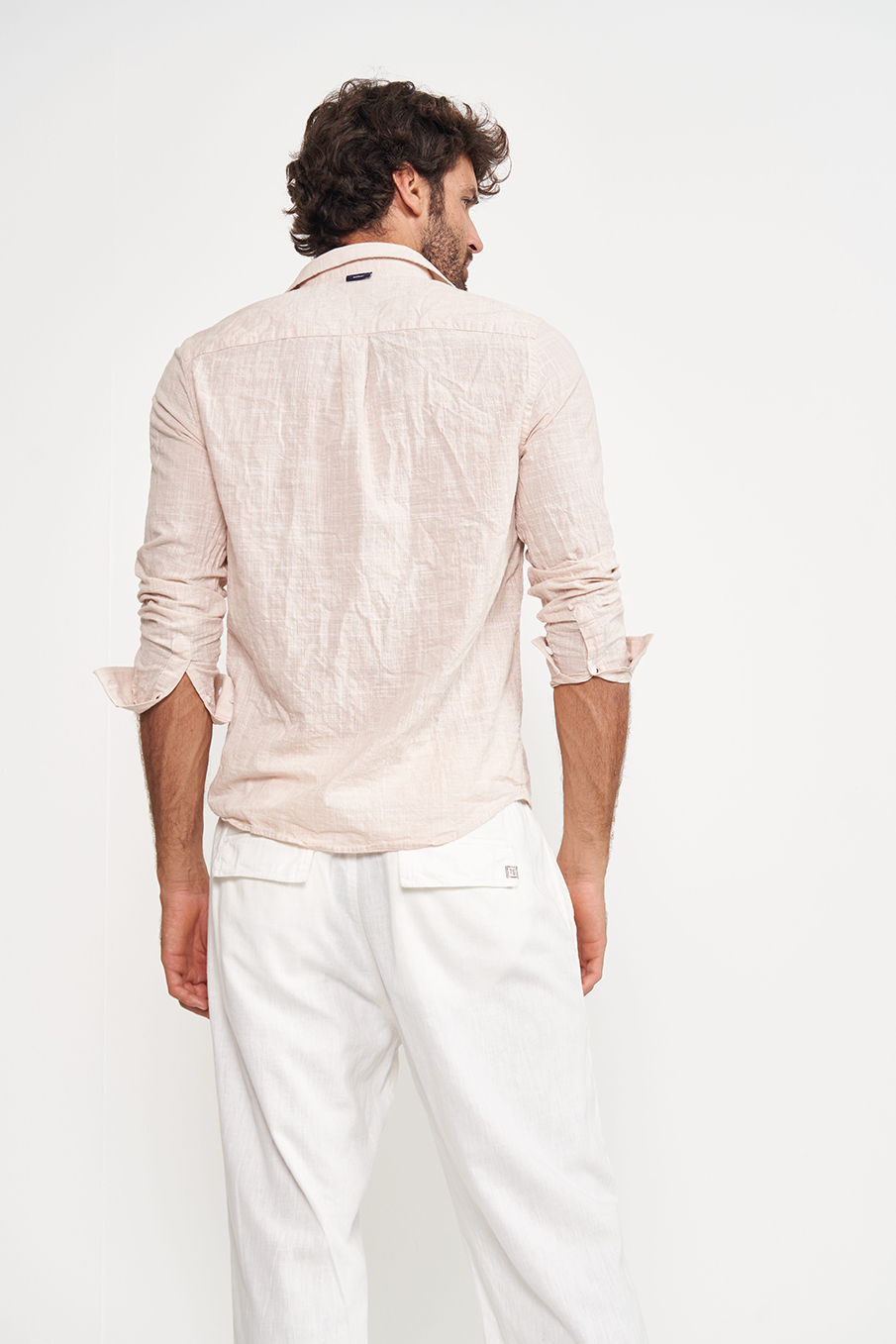 CAMISA RELAX XGG OFF/BEGE/ROSA