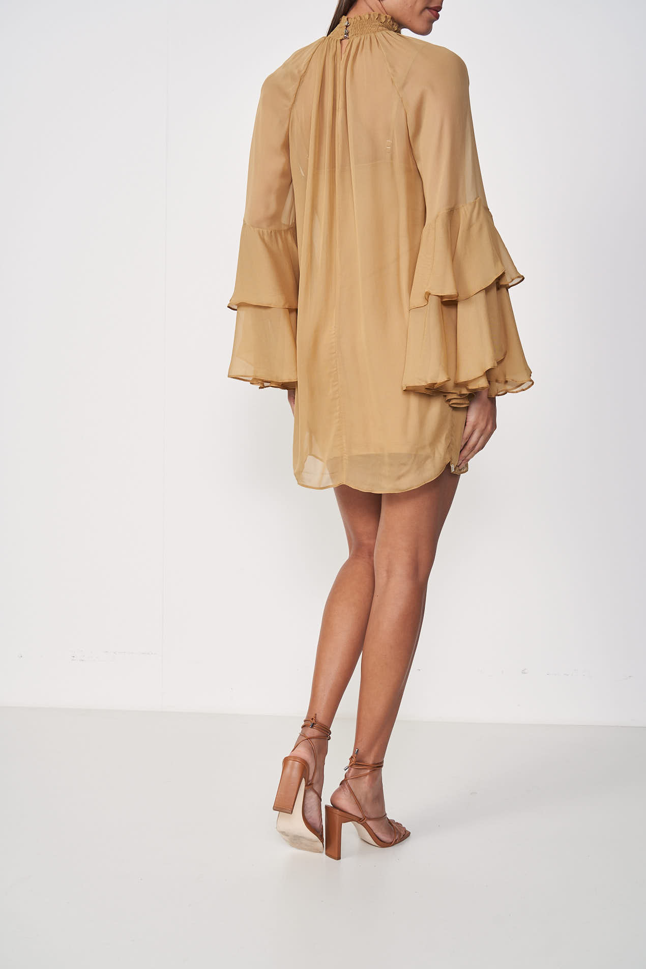 VESTIDO COLCCI P BEGE SOYBEAN
