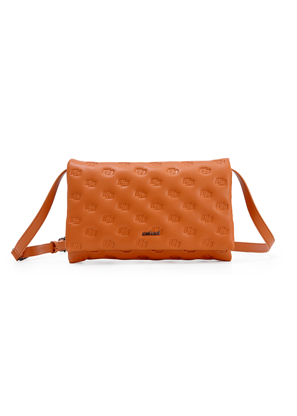 BOLSA COLCCI FEM CROSS GRAV PUFFER U LARANJA RUSSE