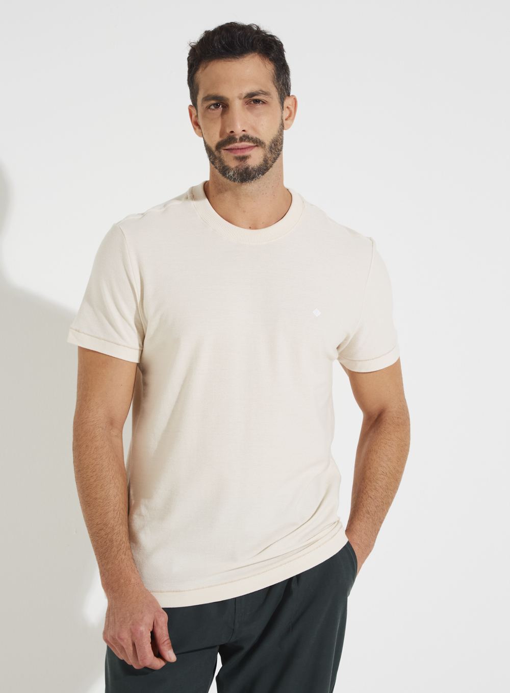 CAMISETA FORUM M BEGE ITALIAN
