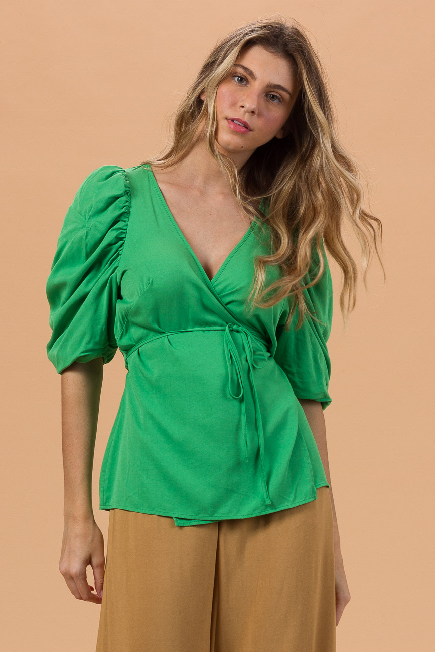 BLUSA COLCCI M VERDE CRESTELA