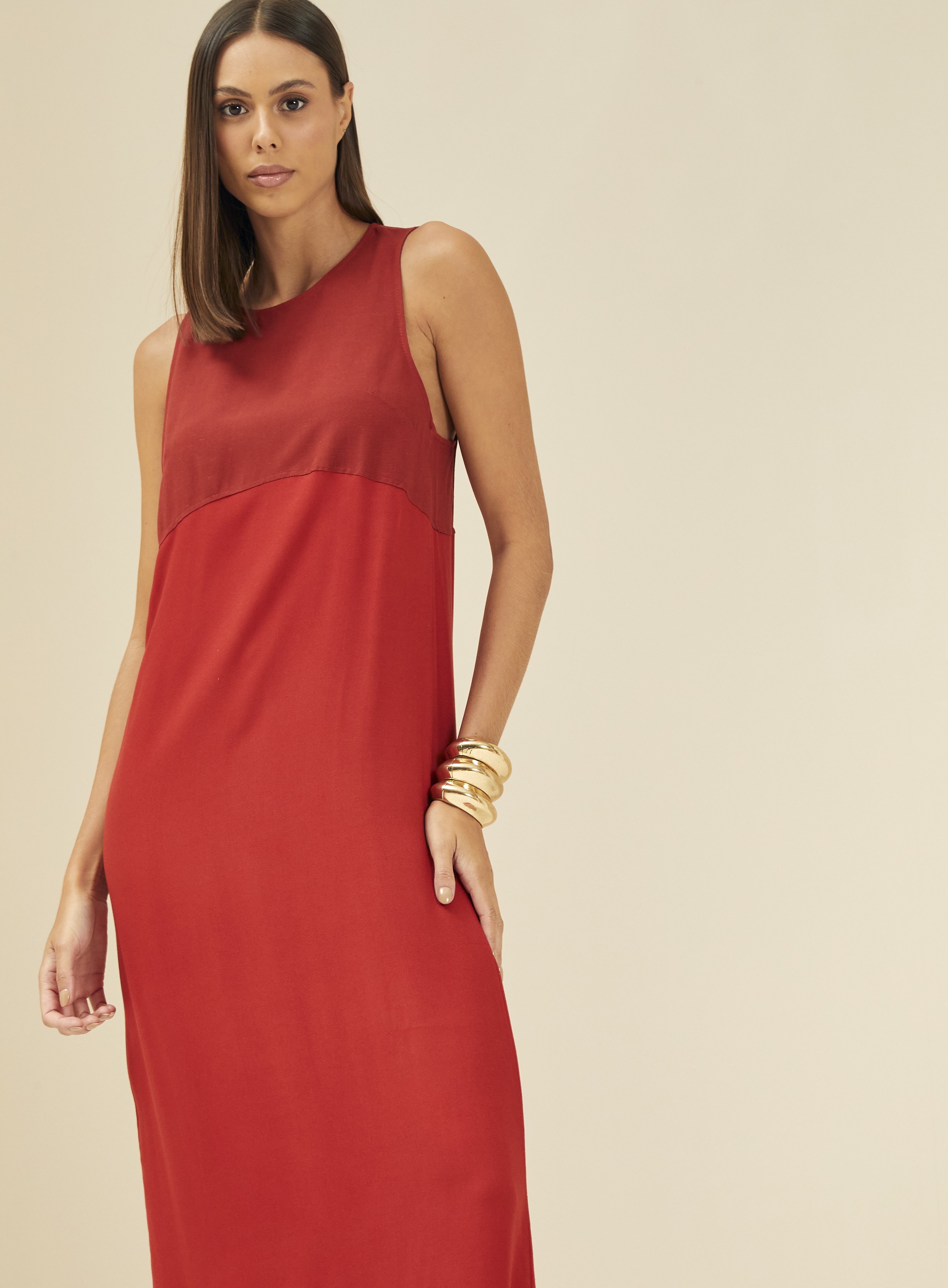 VESTIDO FORUM P LARANJA SPICY HEINZ