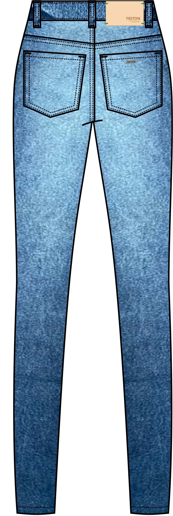 CALÇA JEANS MICHELE 38 INDIGO
