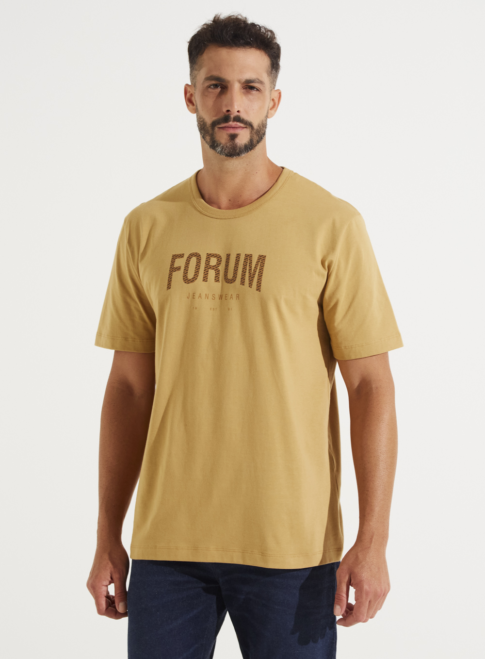 CAMISETA FORUM M BEGE SOYBEAN