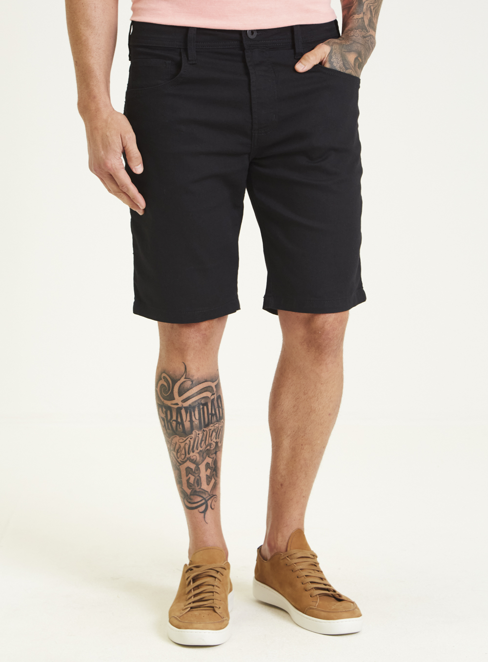 BERMUDA JEANS PAUL SLIM 40 IND.PRETO