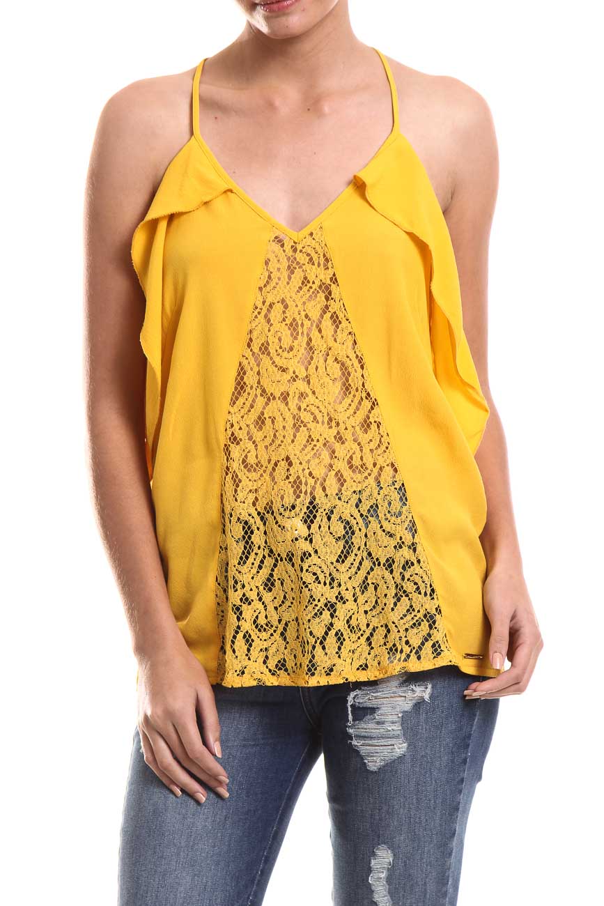 BLUSA FEM ALCA G AMARELO GOLDMIN