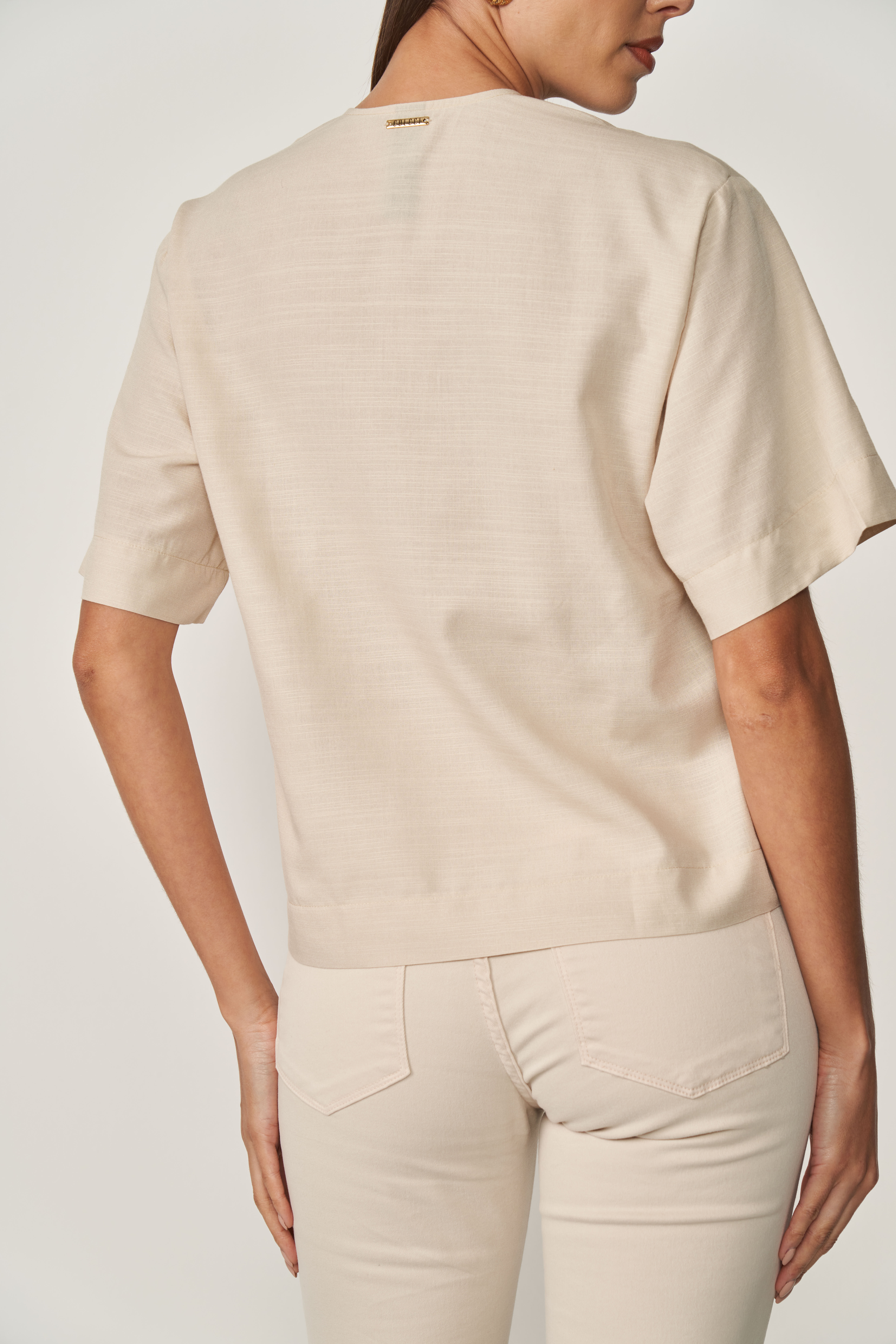 BLUSA COLCCI G BEGE TAUPE