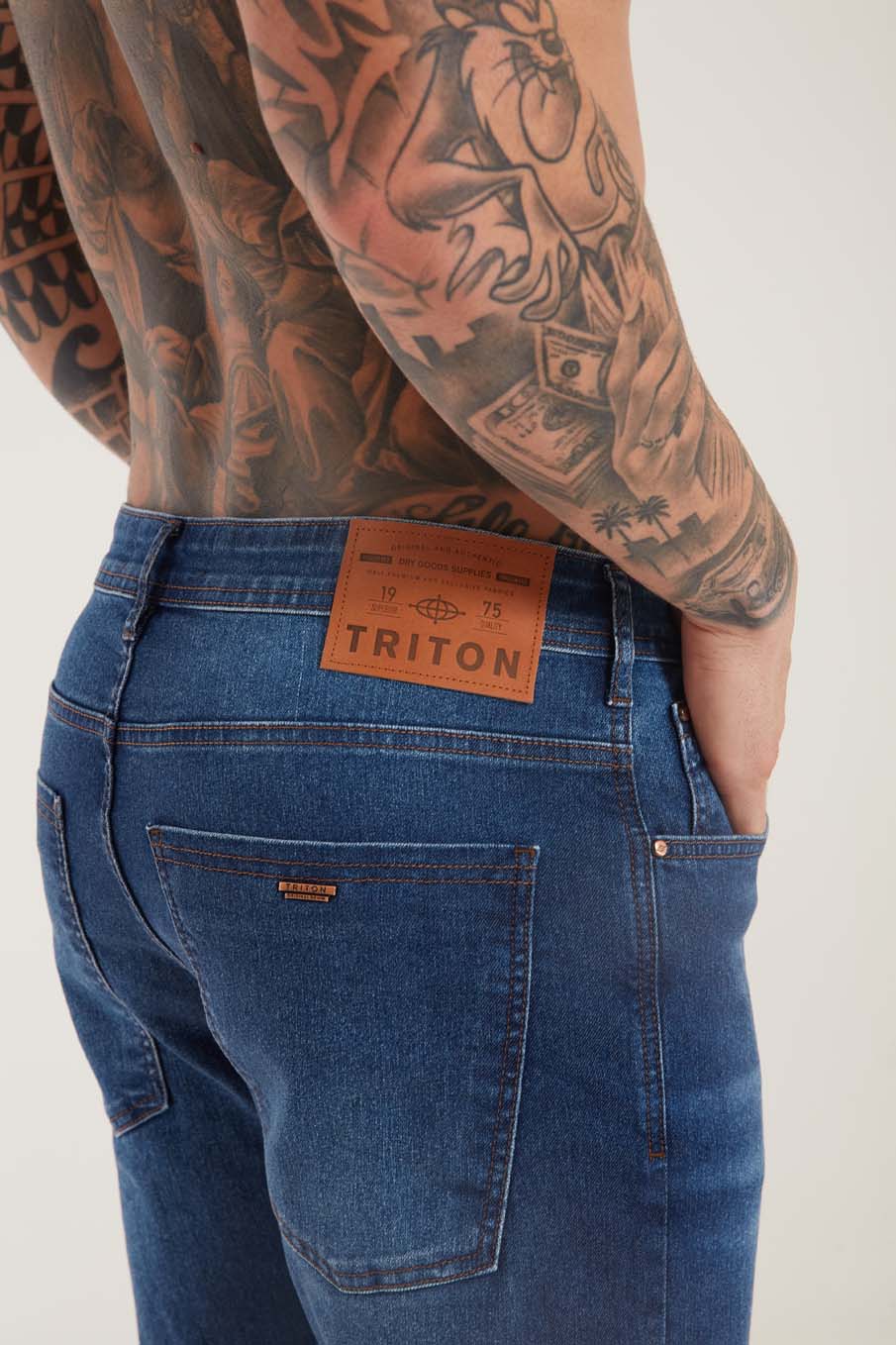 CALÇA JEANS LÉO 46 INDIGO