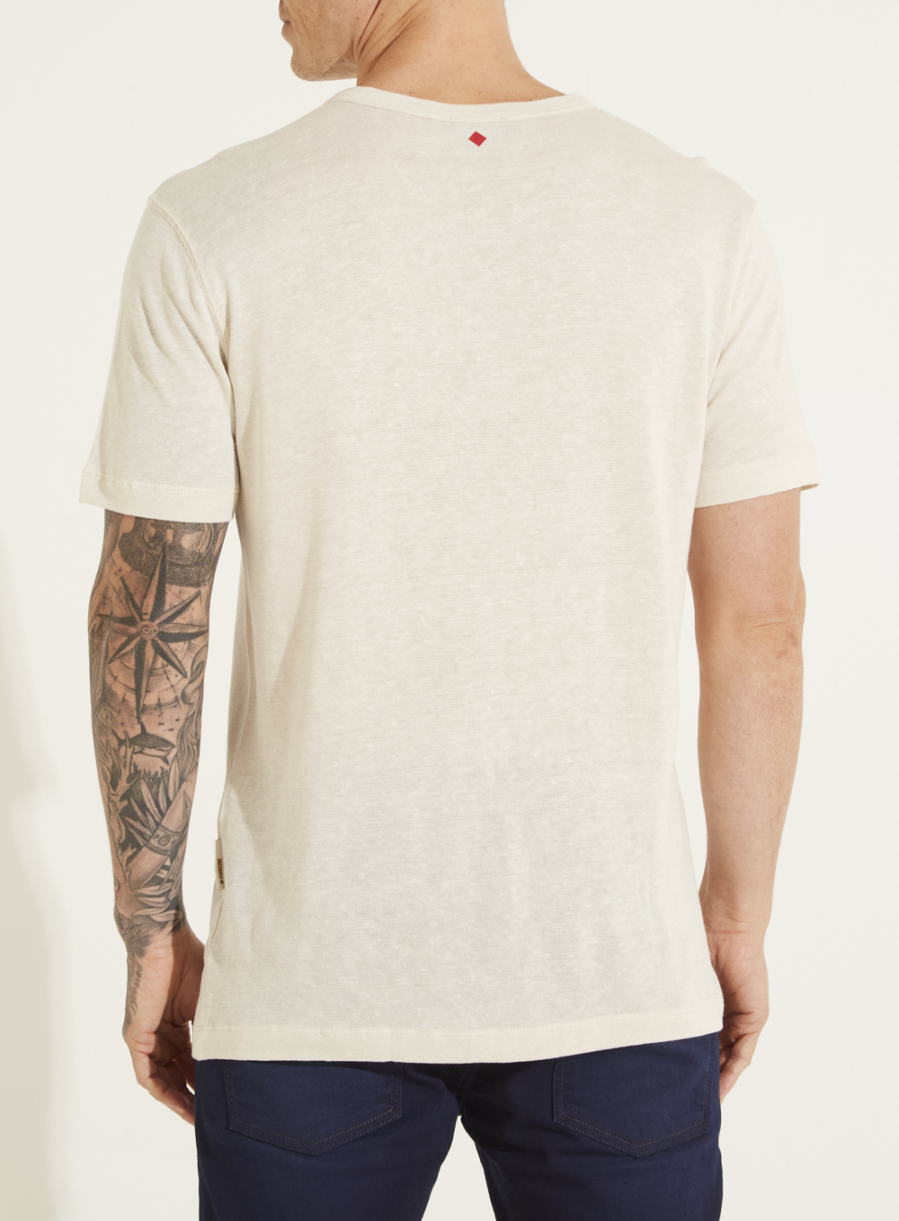 CAMISETA LINHO G BEGE ITALIAN
