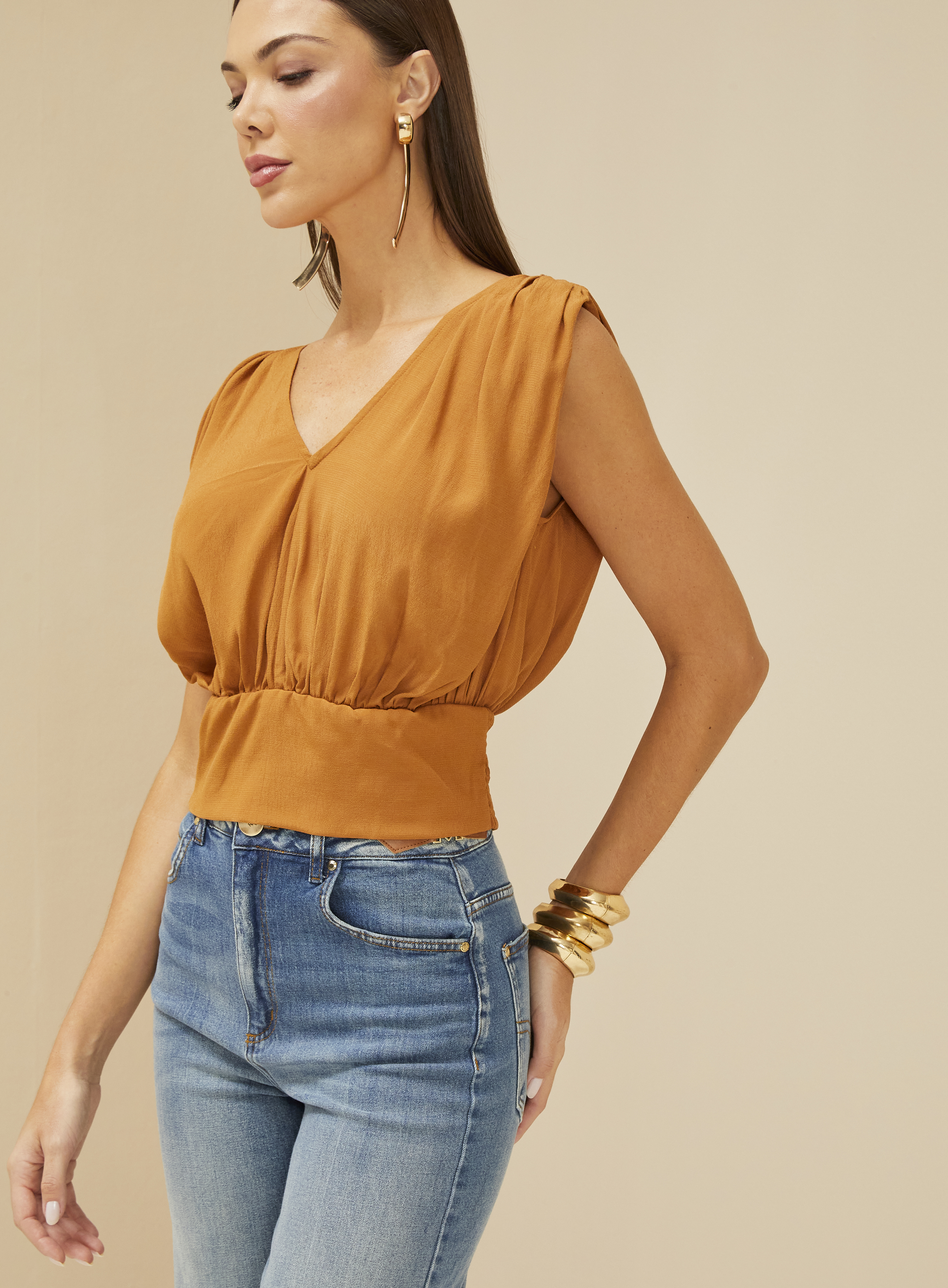 BLUSA FORUM G MARROM ESPECIARIAS