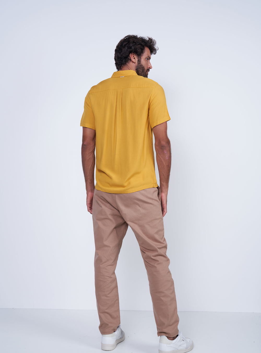 CAMISA RELAX GG AMARELO OCHRE