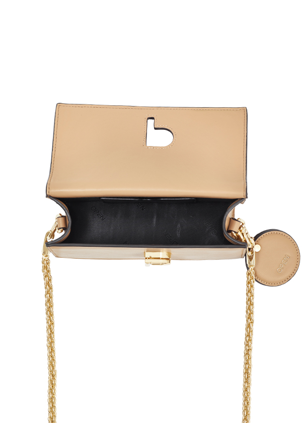 BOLSA OPEN FEM BAGUETE LISA U BEGE SISAL