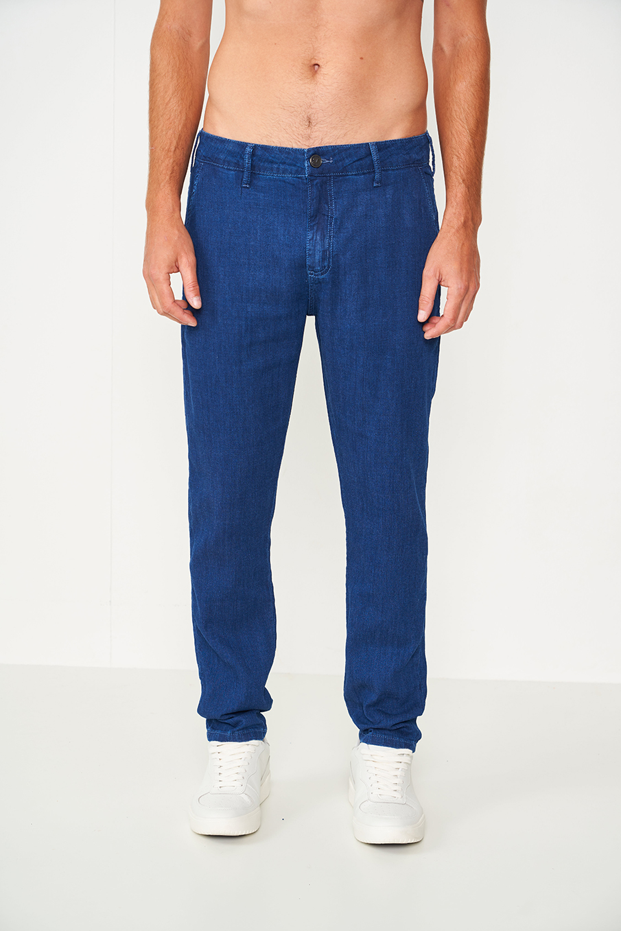 CALÇA JEANS NEW CHINO 44 INDIGO