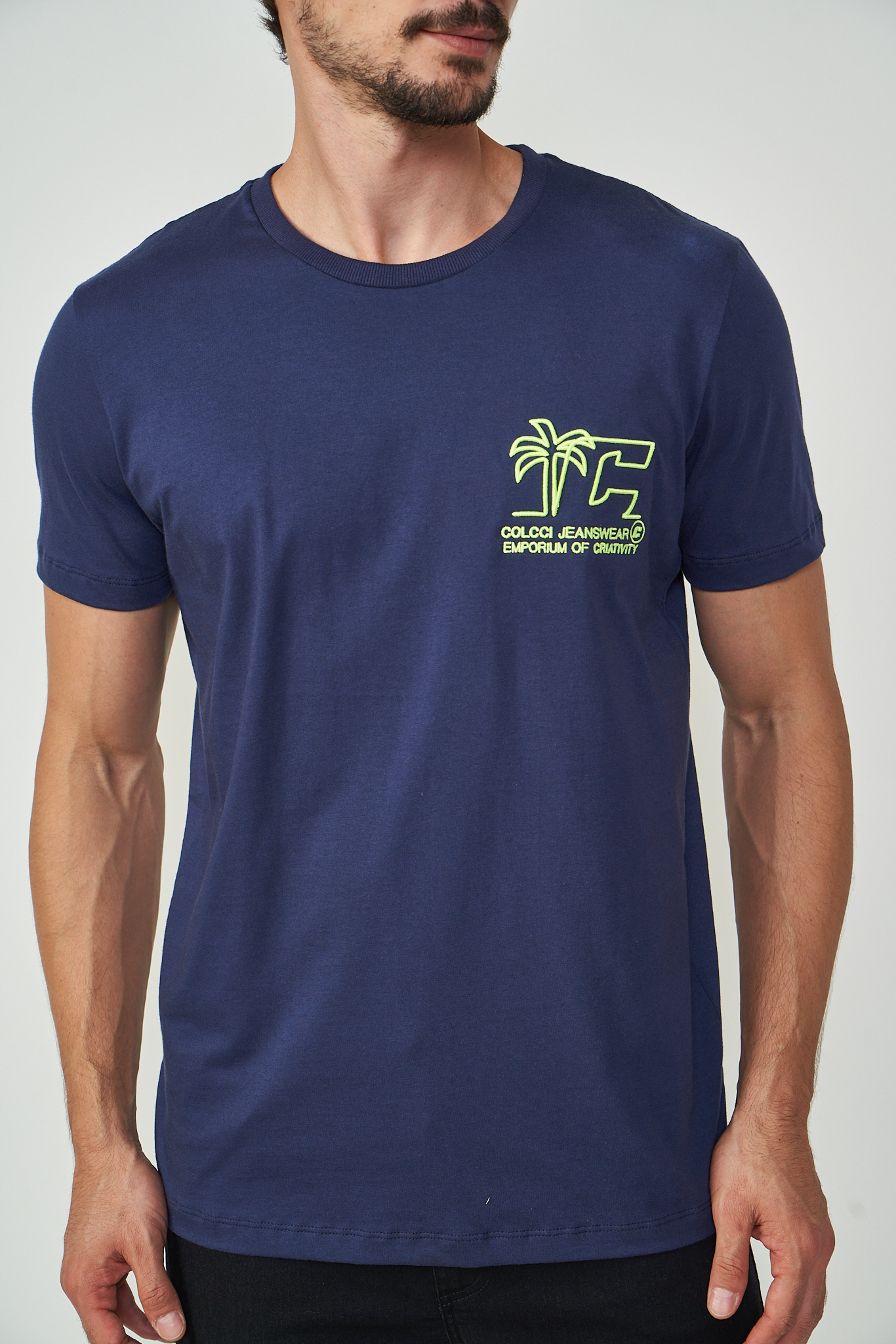 CAMISETA BORDADA PP AZUL DARKNESS