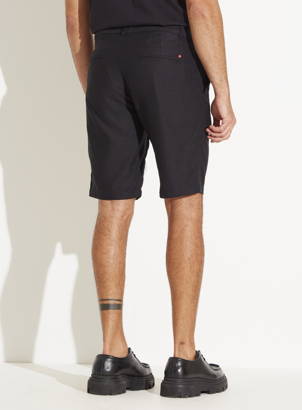 BERMUDA LINHO 36 PRETO