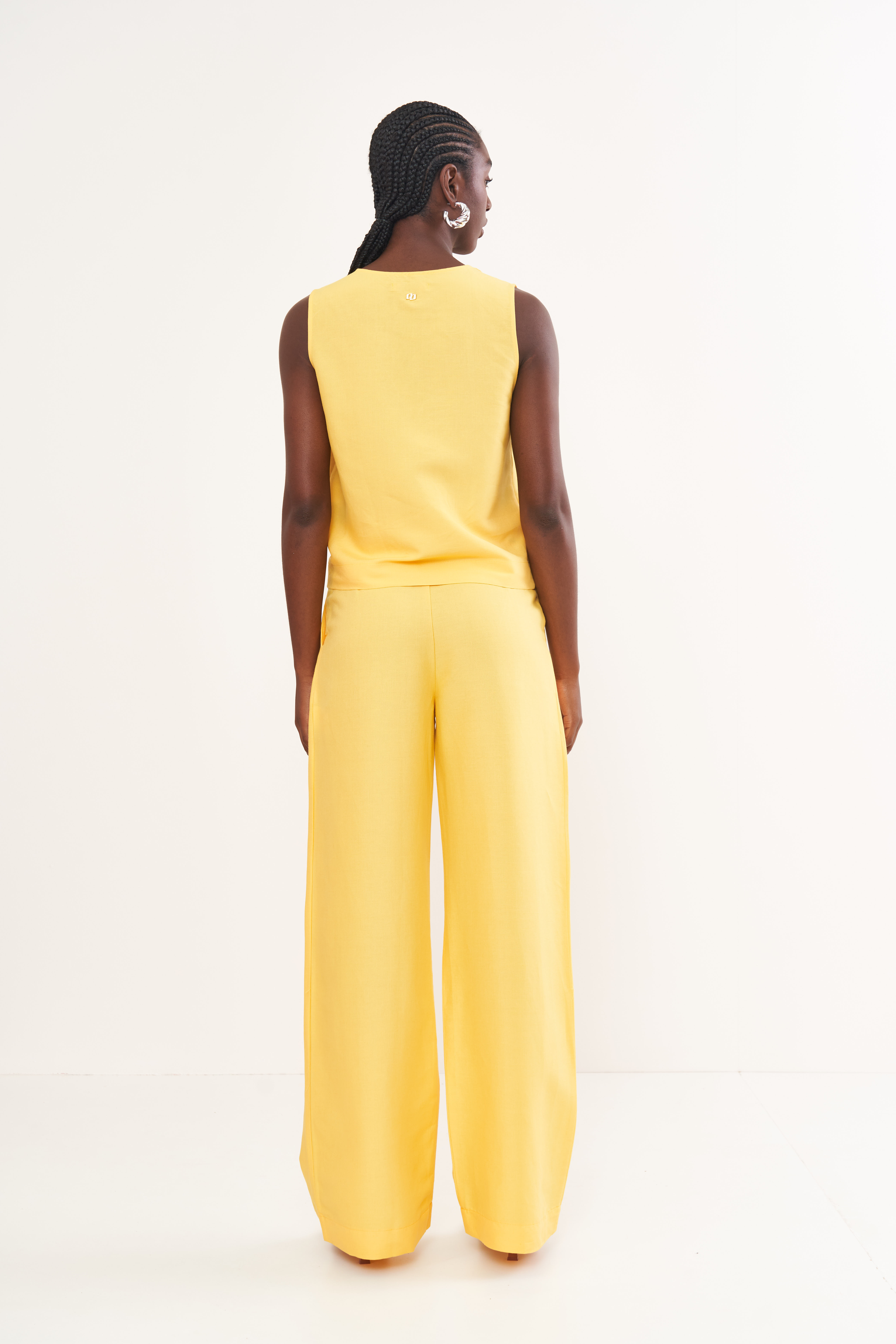BLUSA LINHO P AMARELO MACAO