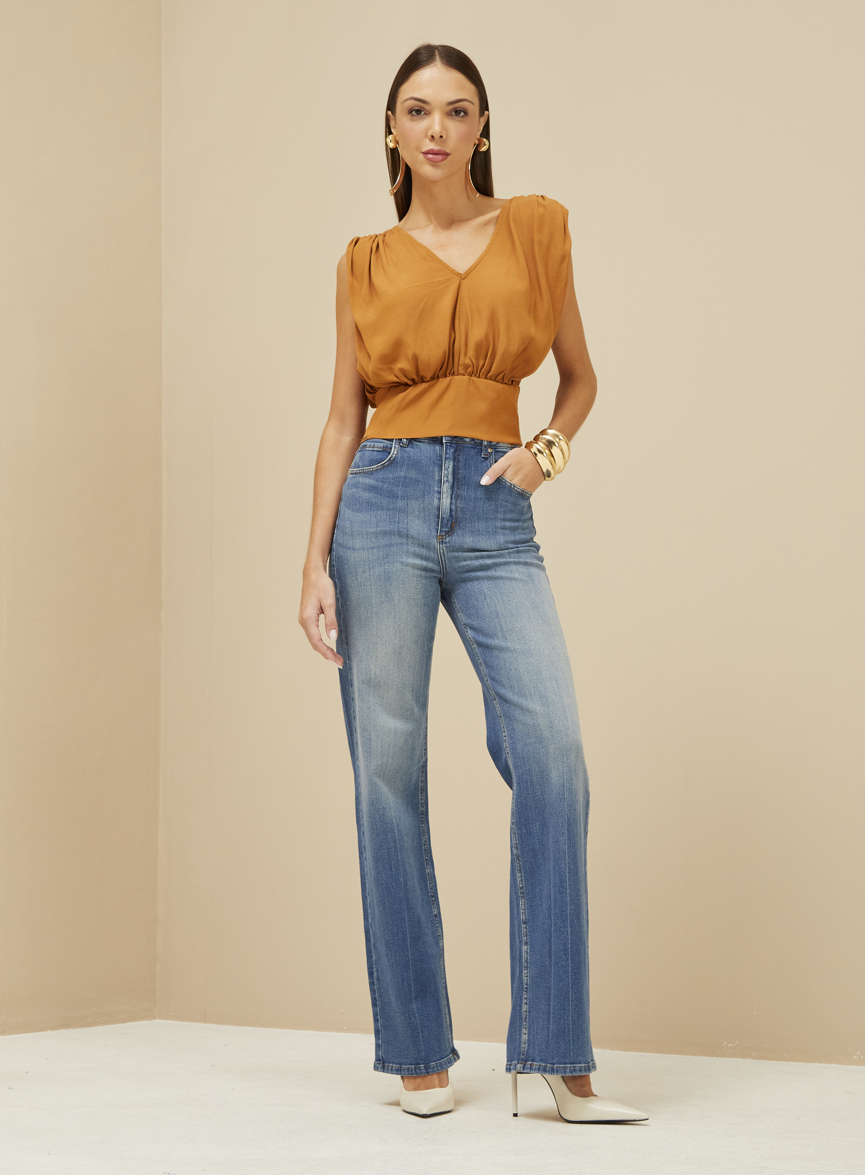 BLUSA FORUM G MARROM ESPECIARIAS