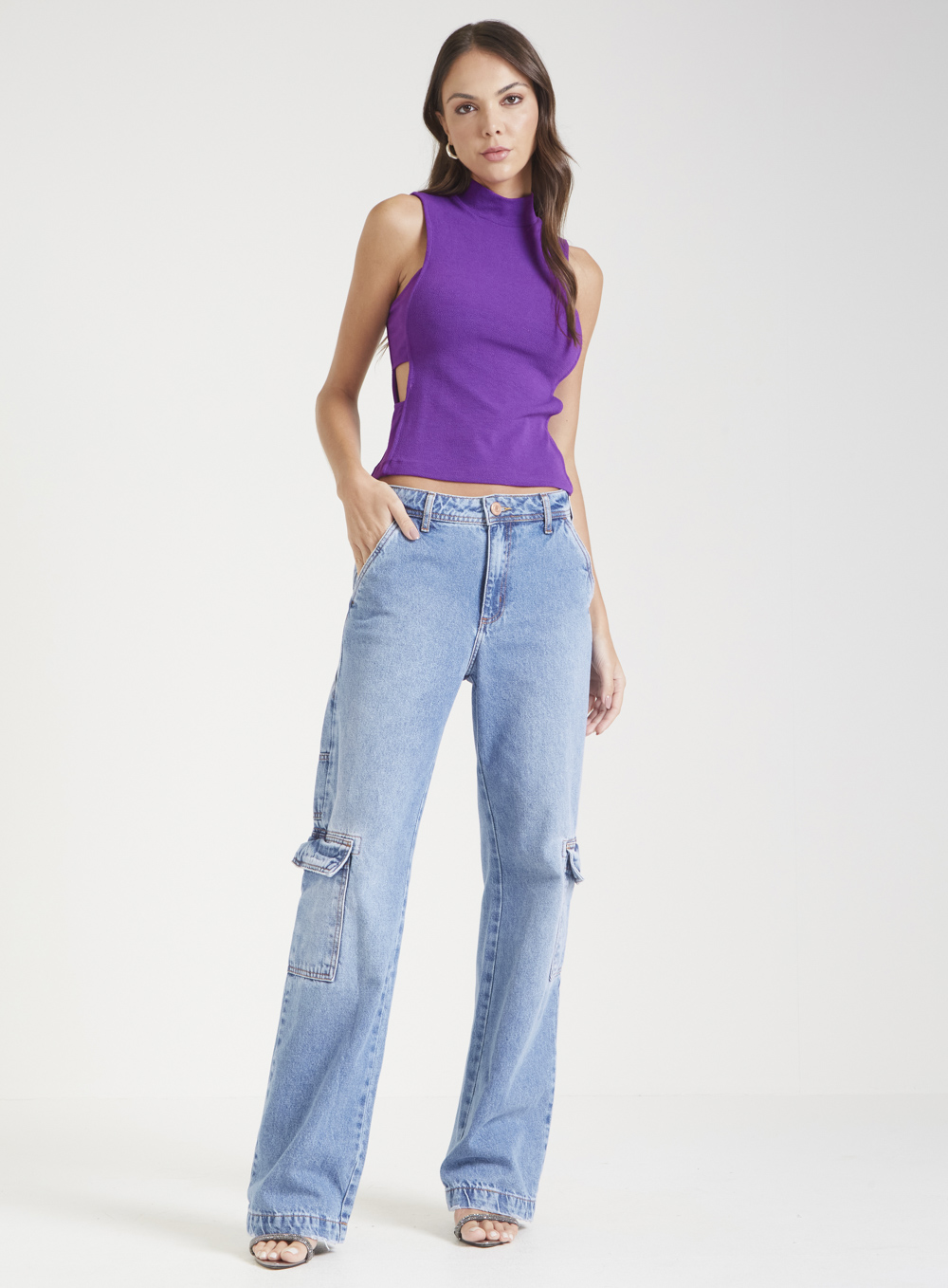 BLUSA FORUM PP ROXO FENICIA