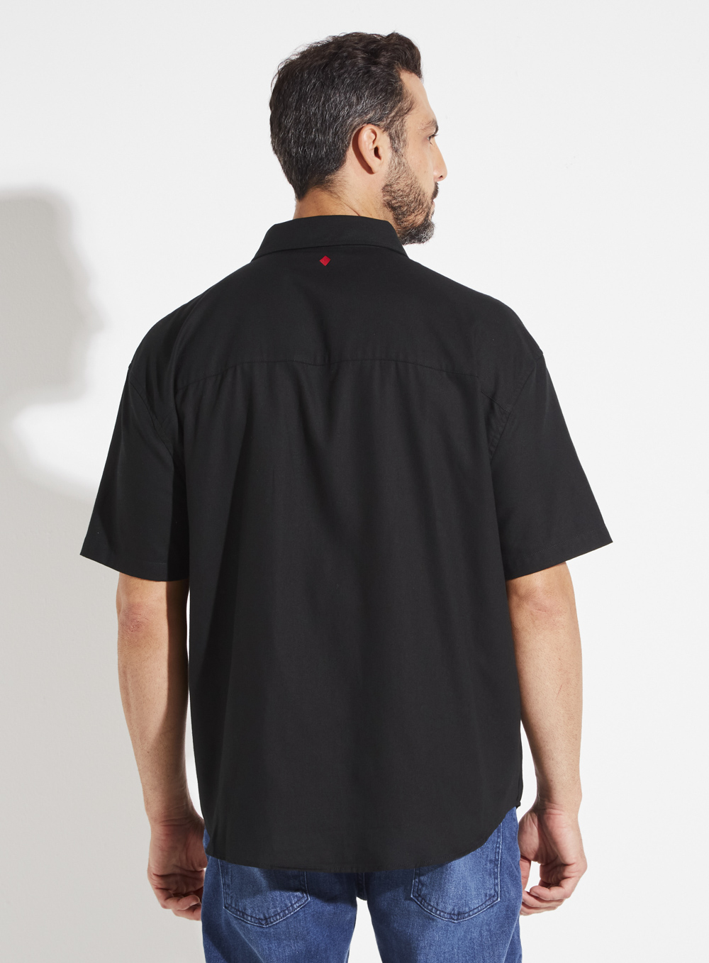 CAMISA LINHO BARCELONA M PRETO