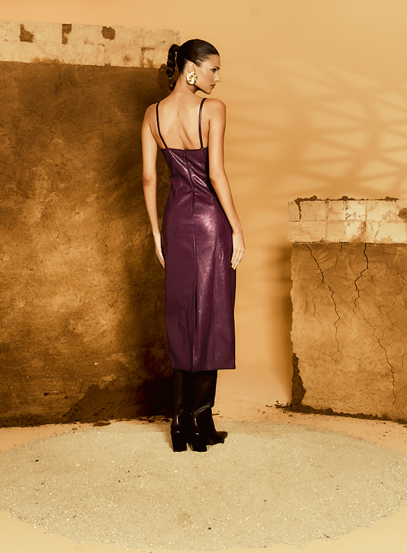 VESTIDO ISY M BORDO MISTERY 48393 - BORDO MISTERY / M