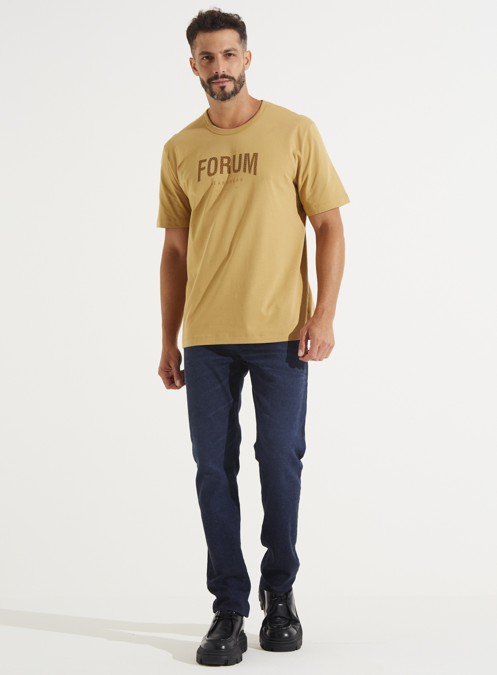 CAMISETA FORUM M BEGE SOYBEAN