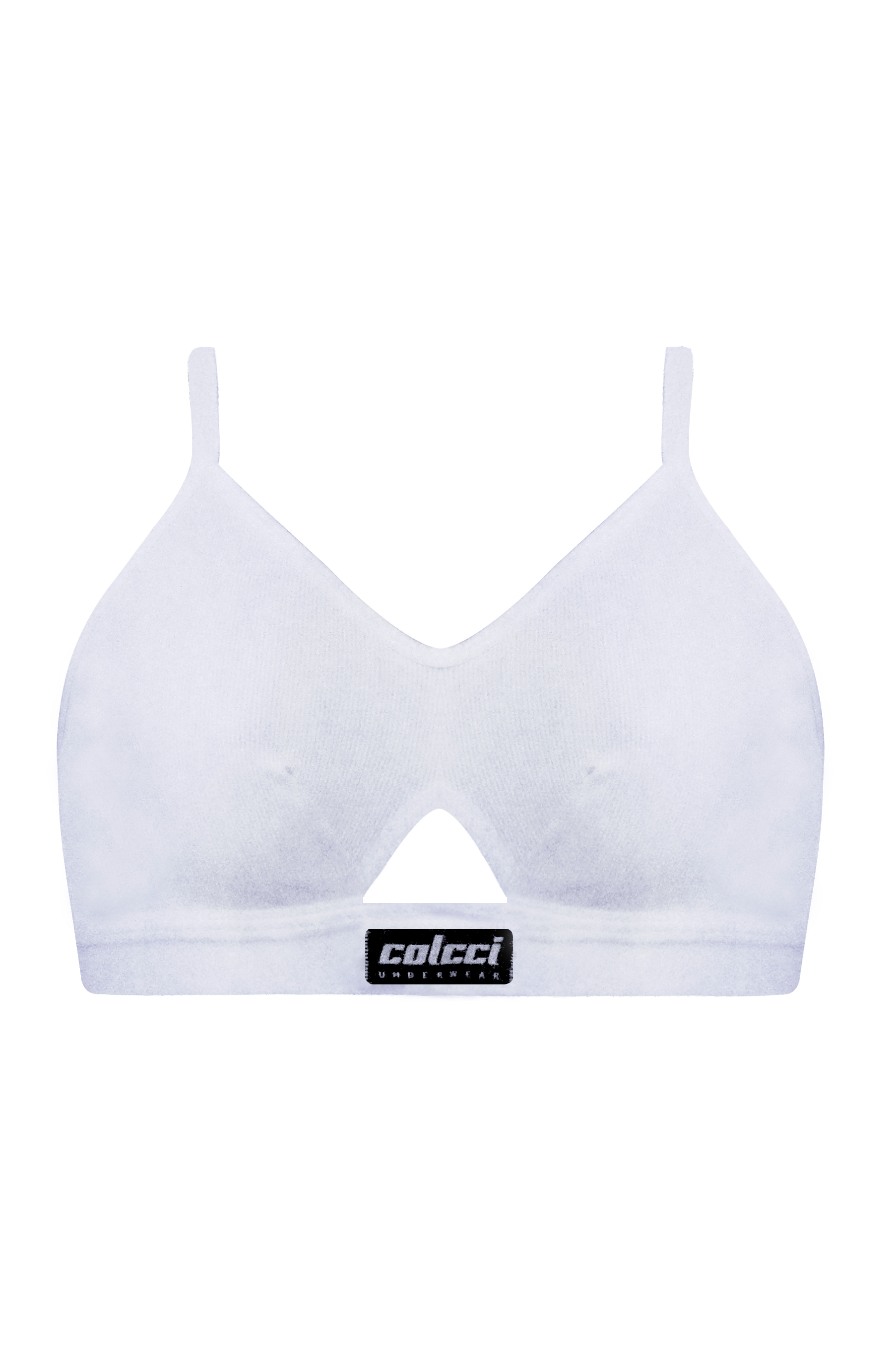 TOP COLCCI EM MICROFIBRA CANELADA M PRETO