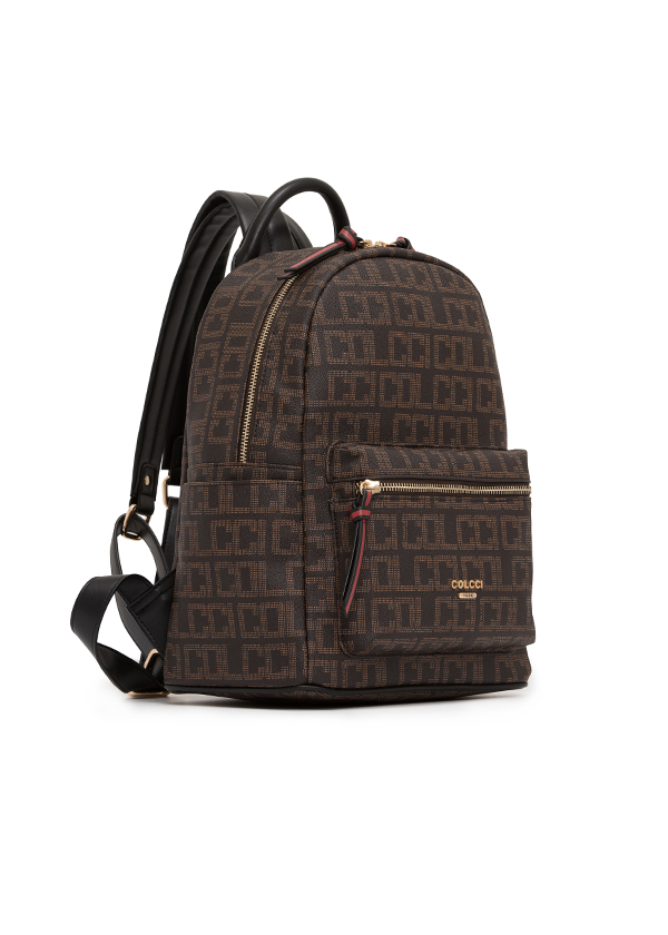 MOCHILA COLCCI FEM MONOGRAMA U CAFE