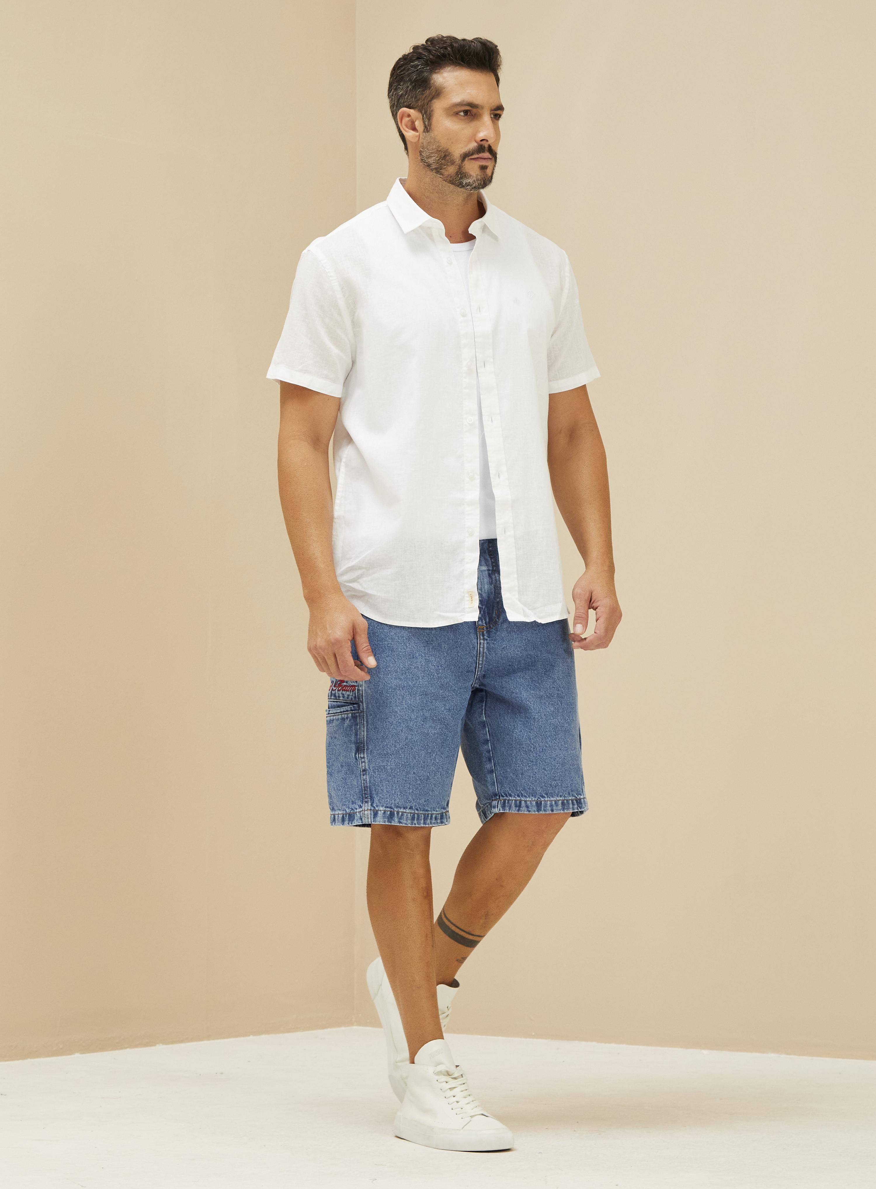 CAMISA LINHO RELAX G BRANCO