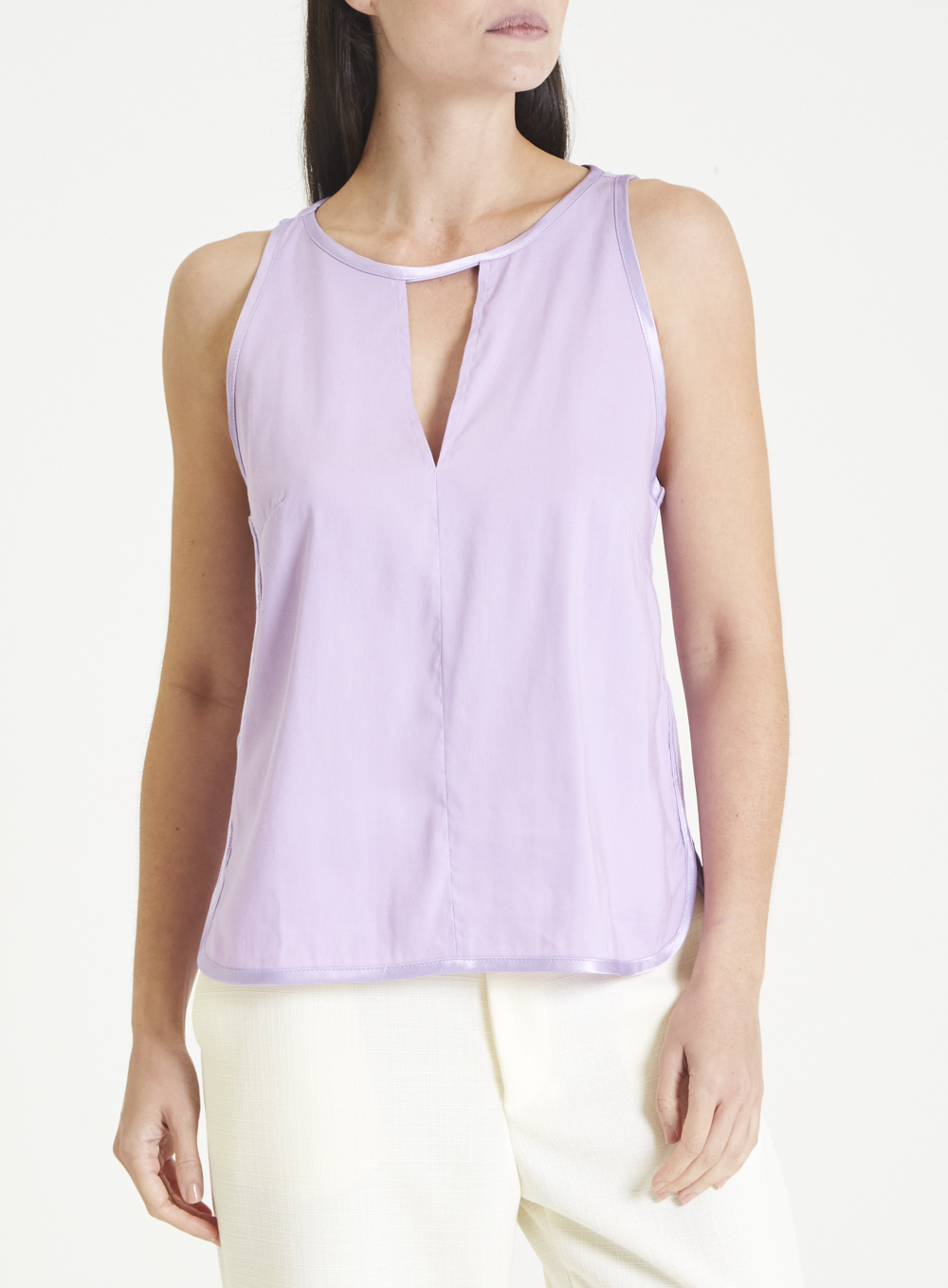 BLUSA LINHO P ROXO PURPLE GLO