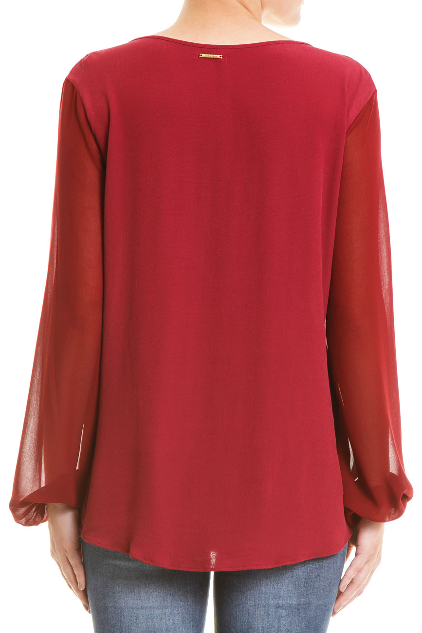 BLUSA COM ARGOLAS P BORDO SANTA ROS