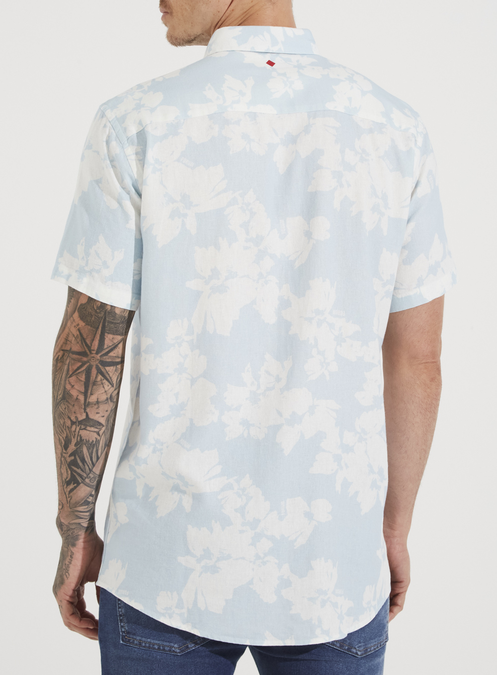 CAMISA LINHO ESTAMPADA RELAX M KLEIN CURAÇAO