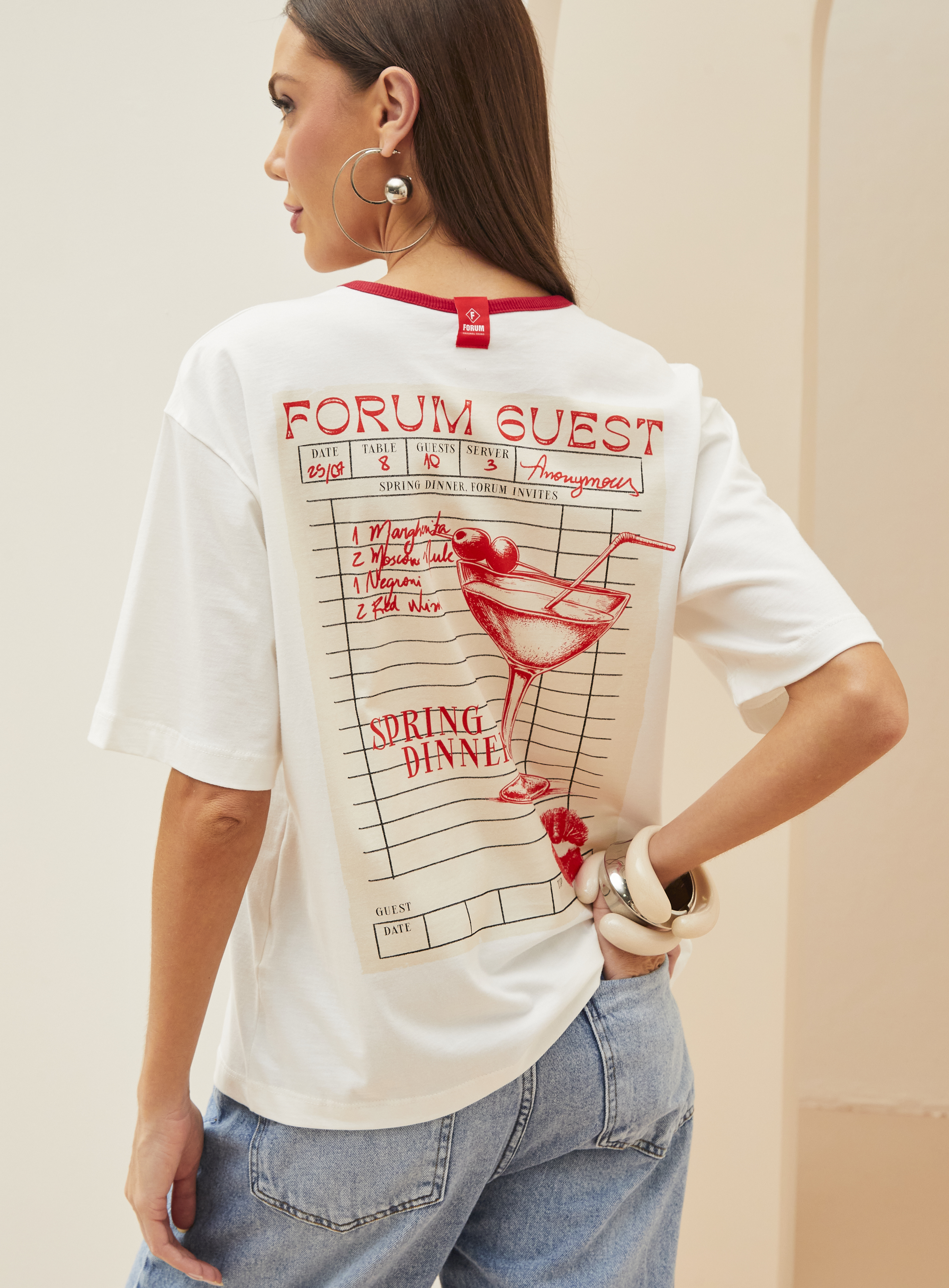 CAMISETA FORUM G BEGE AFFOGATO