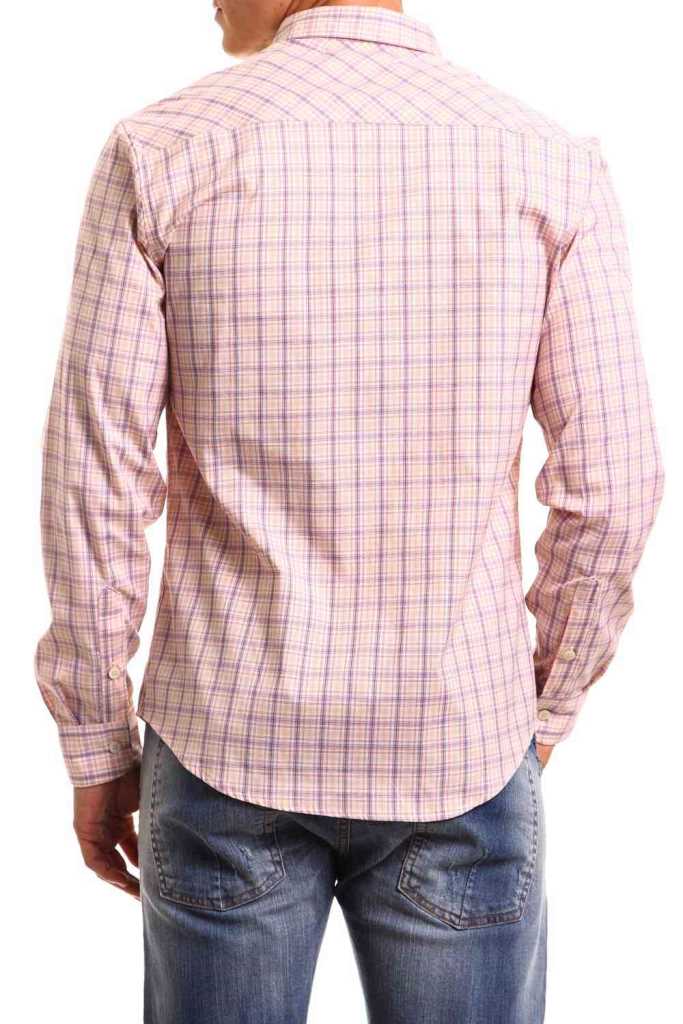 CAMISA MASC ML TRIC BORD M OFF/LARANJA/R