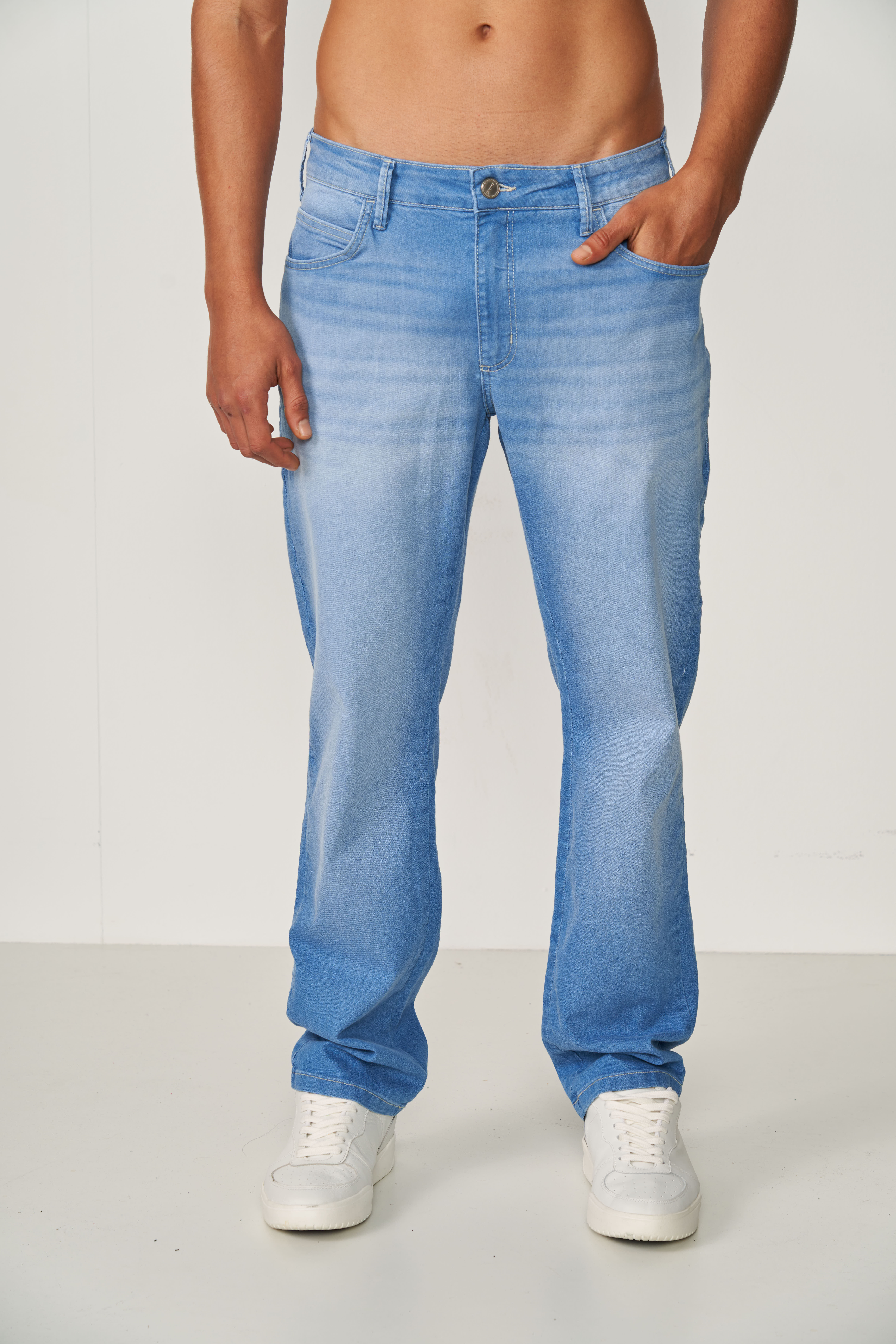 CALÇA JEANS RETA 48 INDIGO