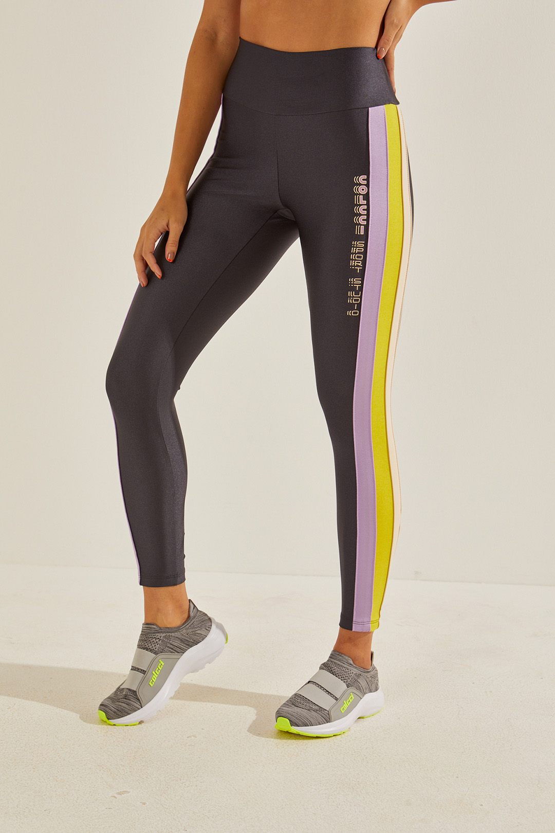 CALÇA LEGGING P CINZA ASFALTO