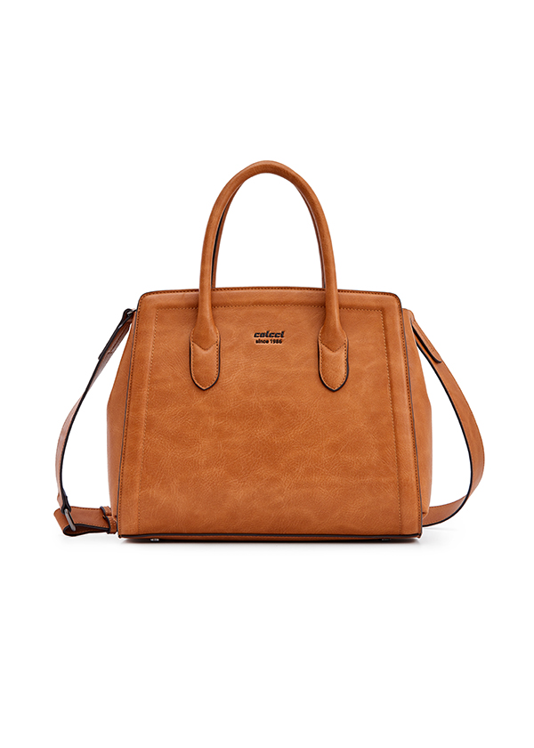 BOLSA FEM COLCCI TOTE TEXTURA U AMARELO LUMINAD