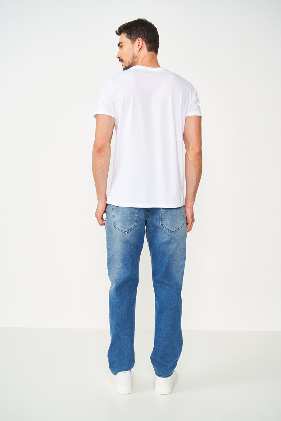 CALÇA JEANS RETA 46 INDIGO