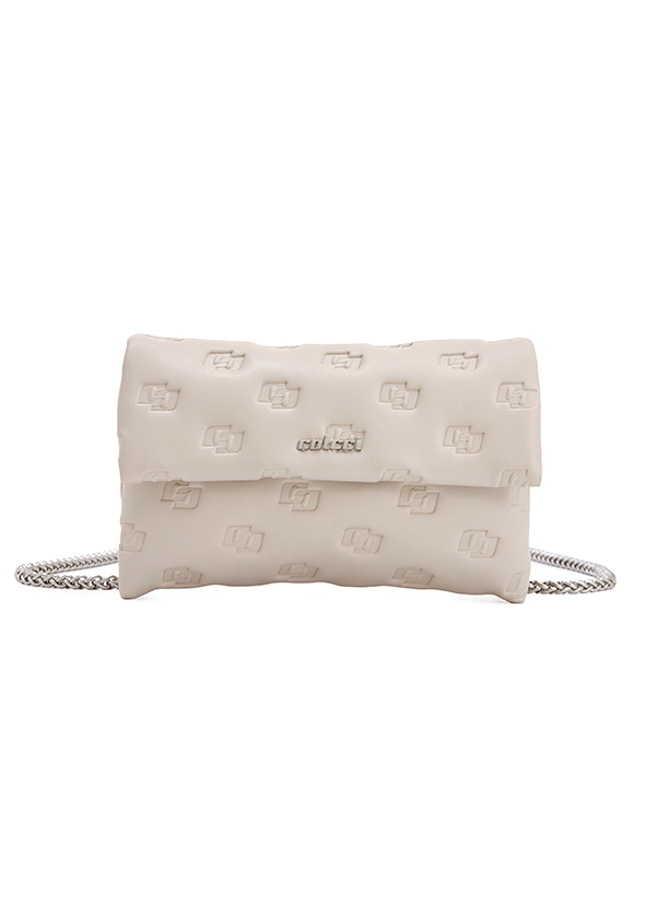 BOLSA COLCCI FEM CROSS GRAV PUFFER U BEGE TAUPE