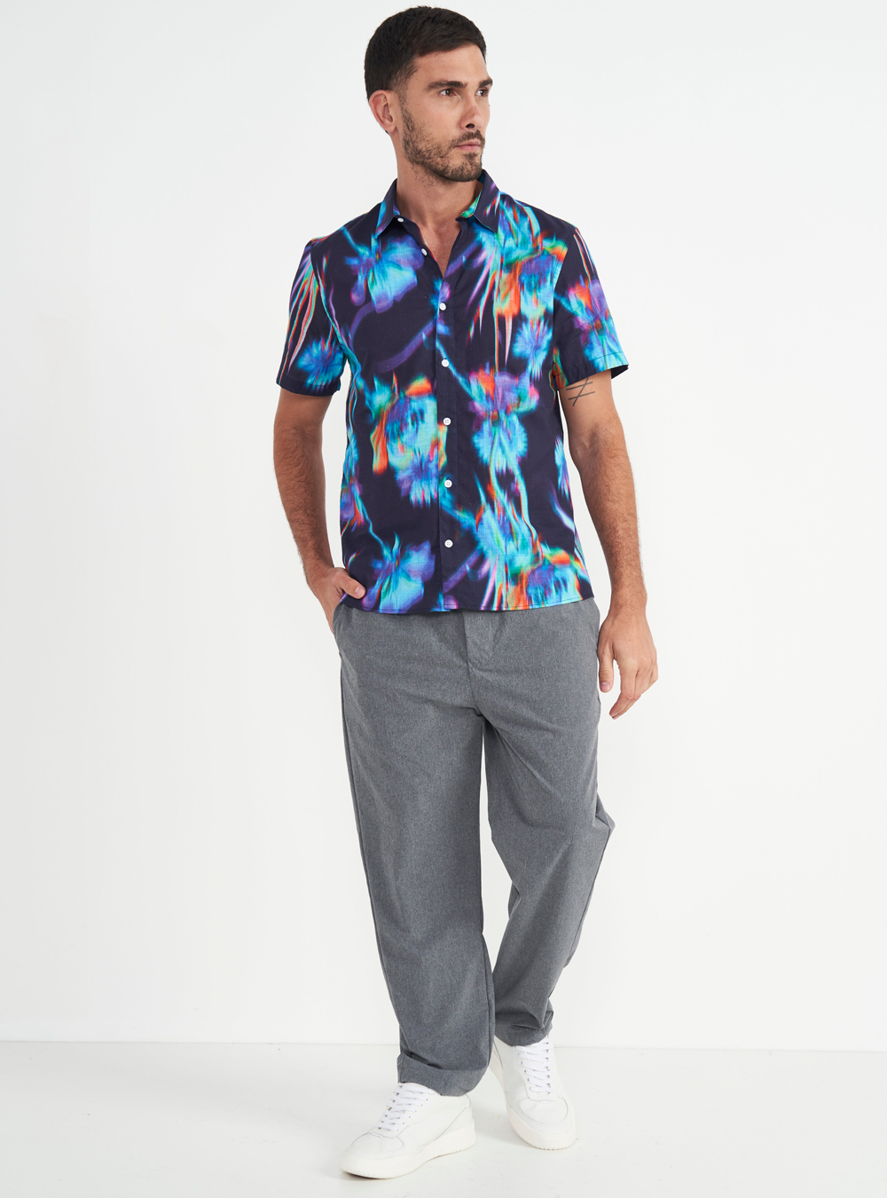 CALÇA COLCCI G MESCLA GRAFITE
