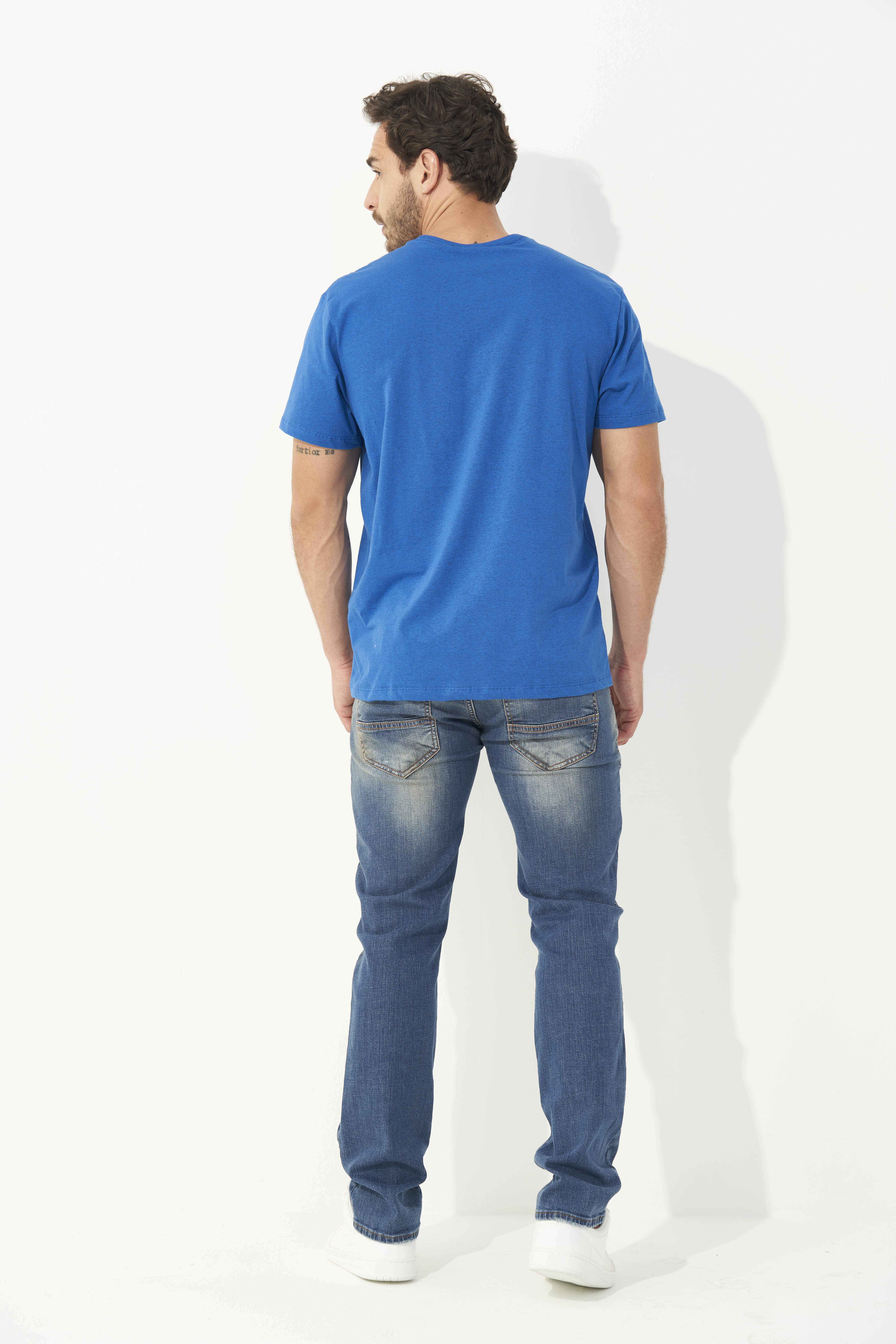 CALÇA JEANS ALEX SLIM 42 INDIGO