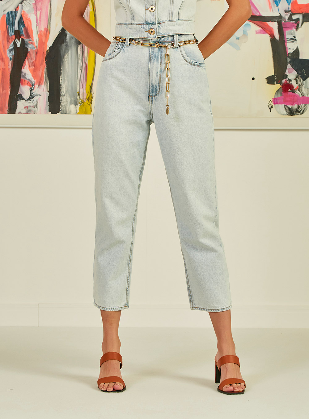 CALÇA JEANS NADIA 44 INDIGO