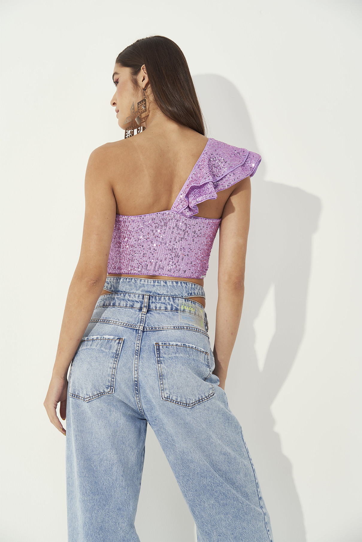 BLUSA PAETE M LILÁS