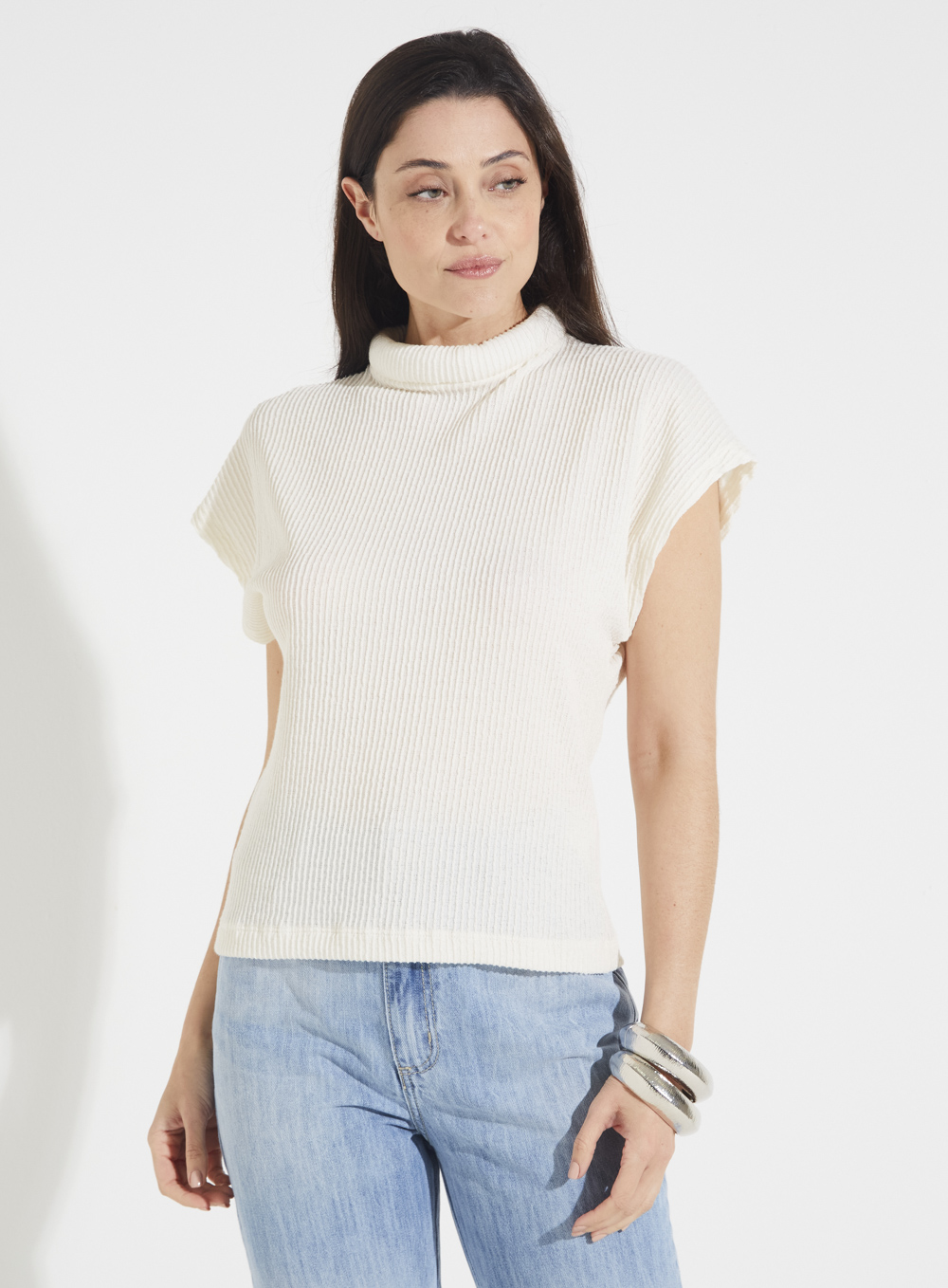BLUSA CANELADA G PRETO
