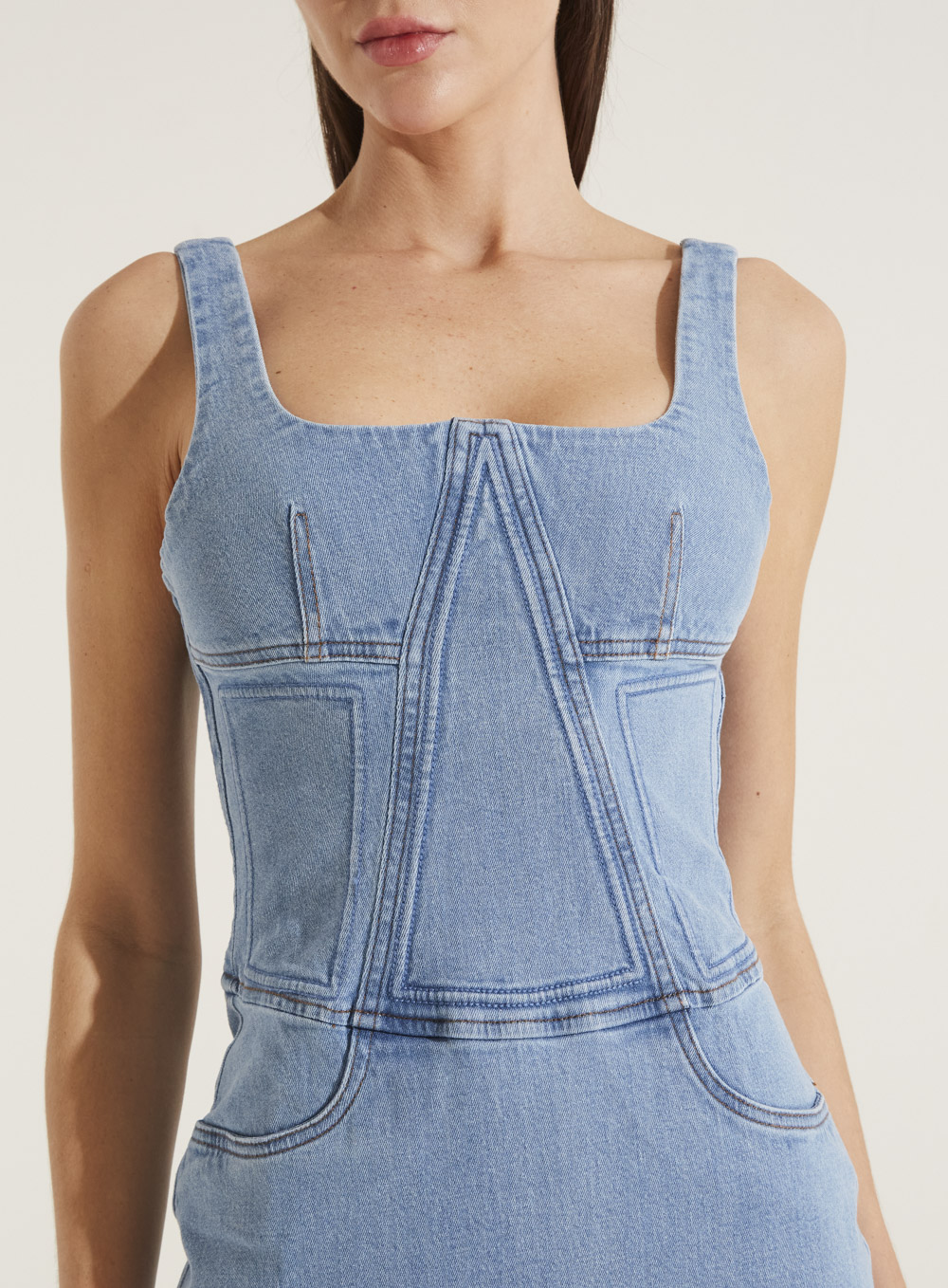 VESTIDO JEANS 38 INDIGO