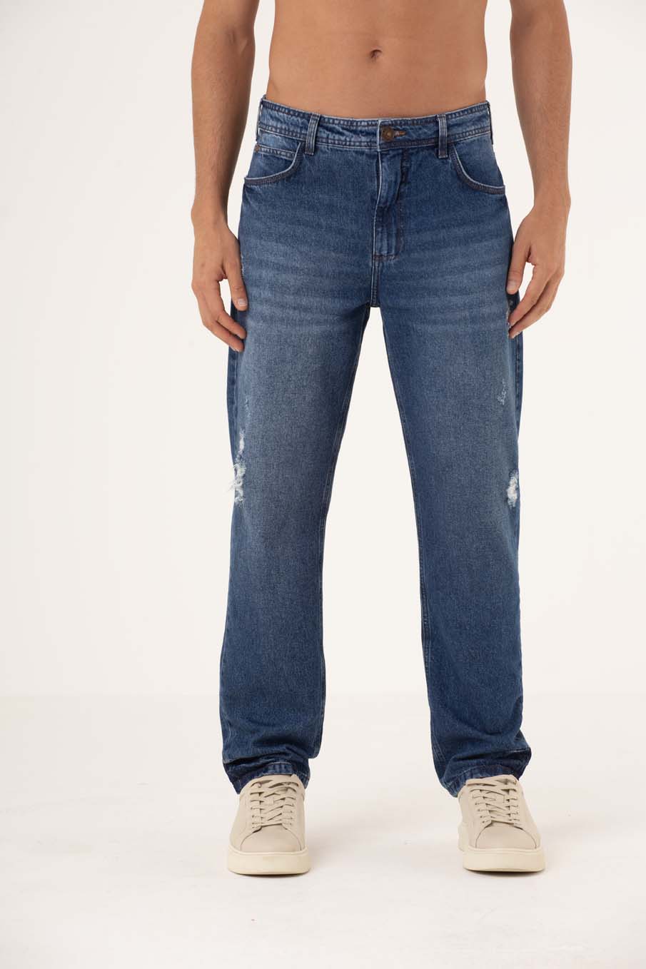 CALÇA JEANS LEO 42 INDIGO