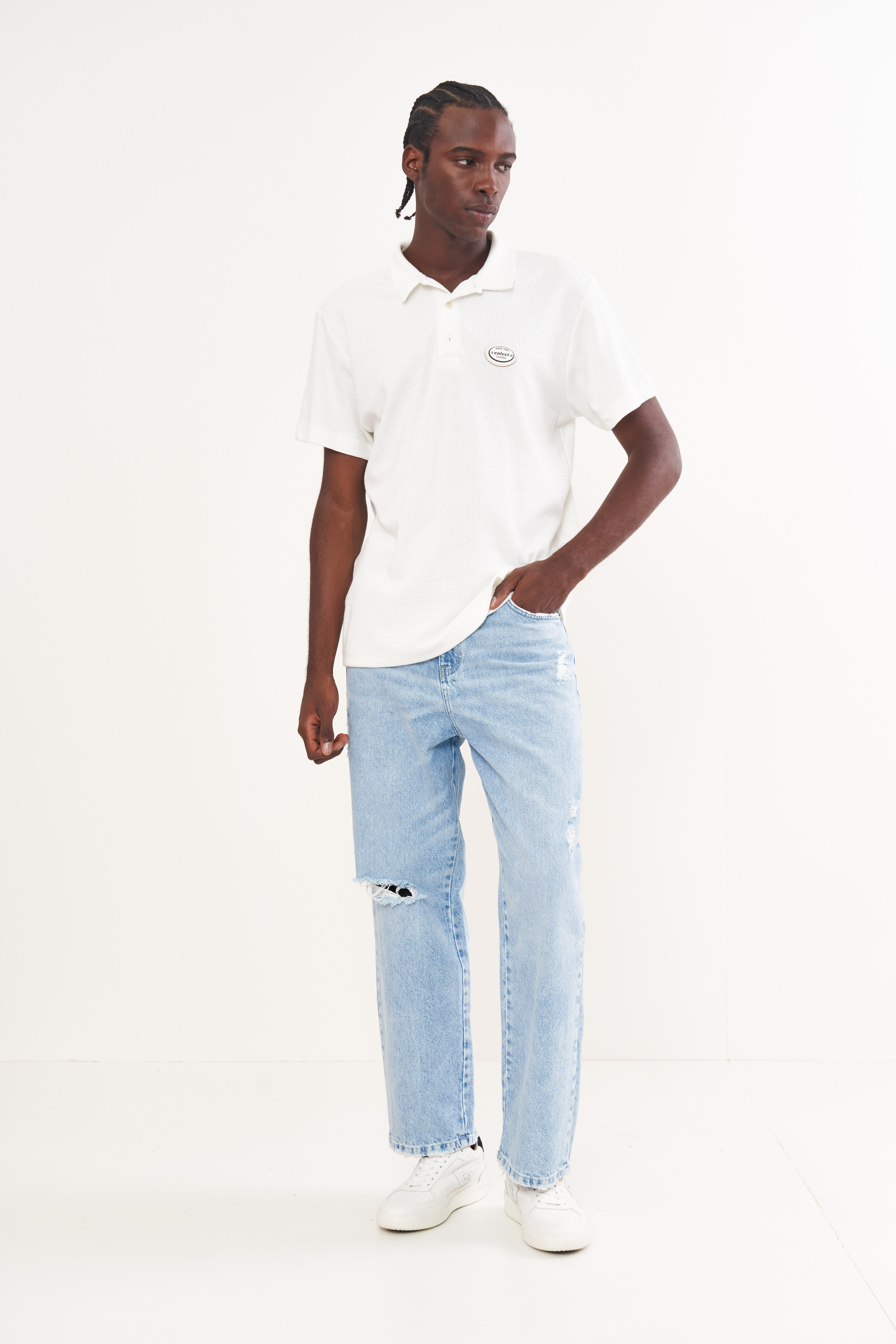 CALÇA JEANS LOOSE 40 INDIGO