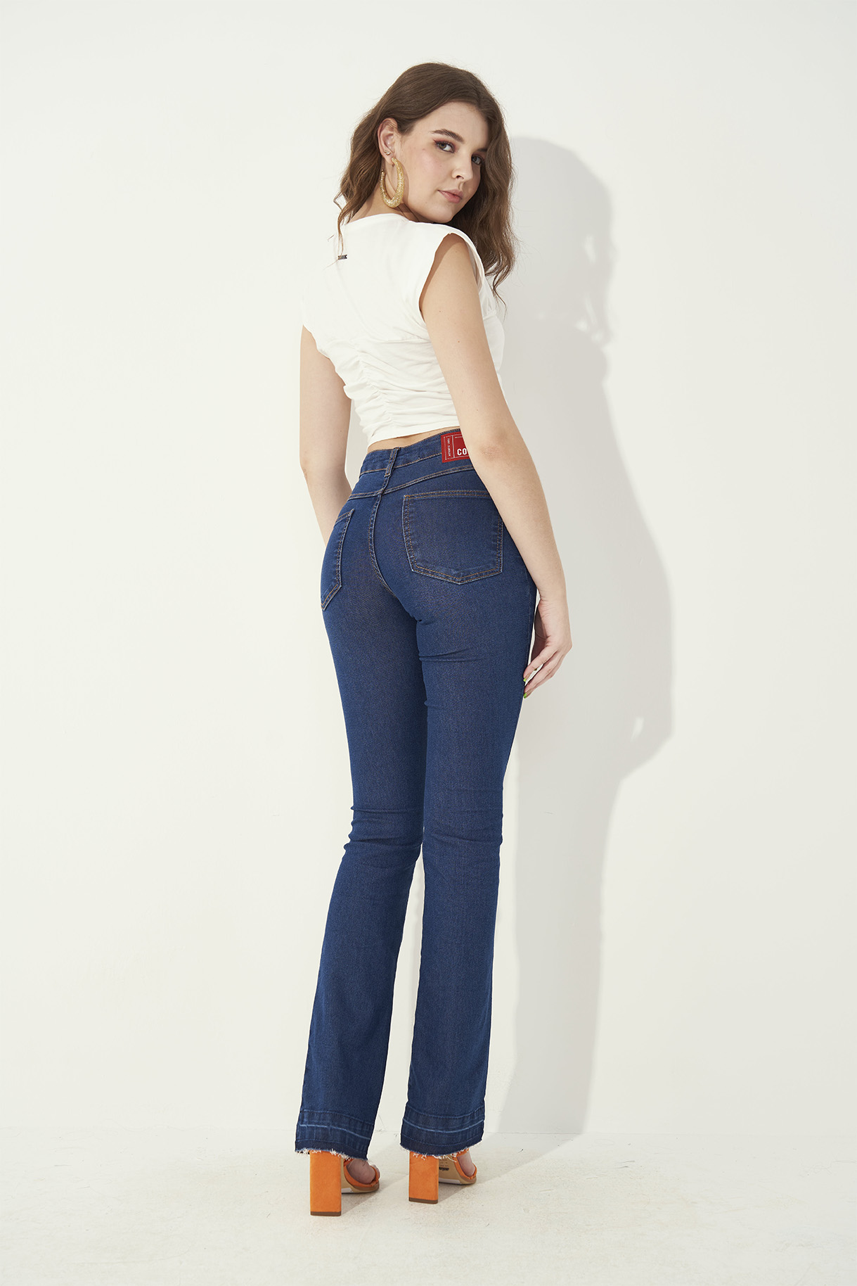 CALÇA JEANS BIA RETA 34 INDIGO
