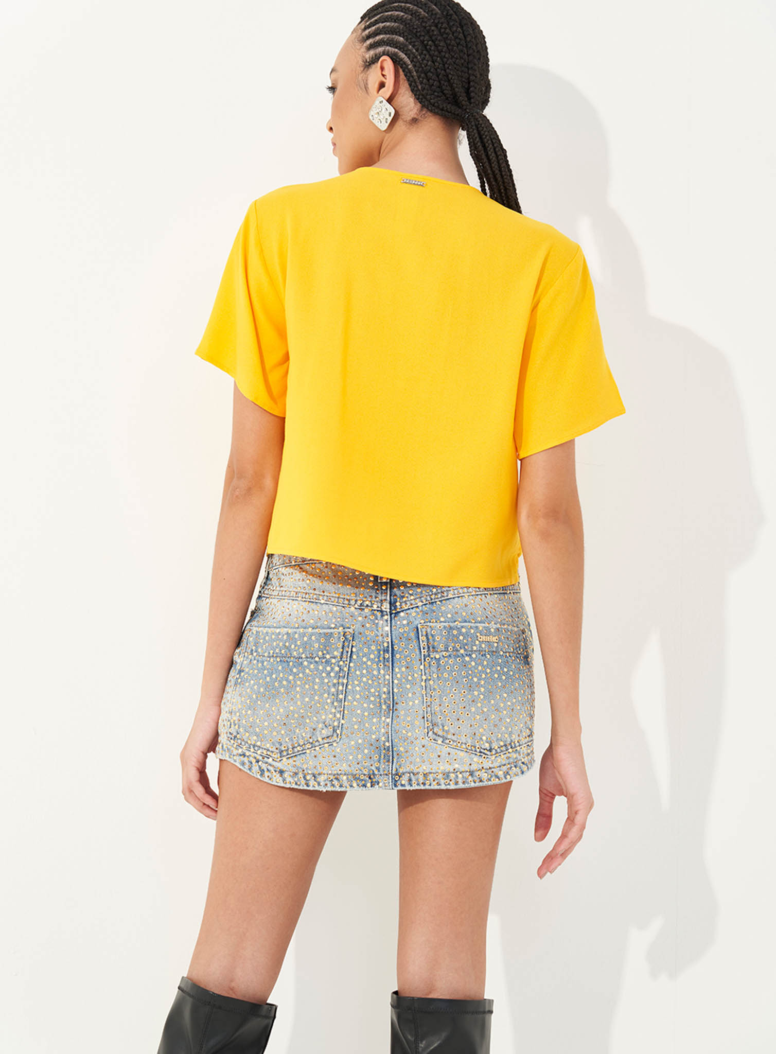 CAMISETA COLCCI PP AMARELO SOLARIO